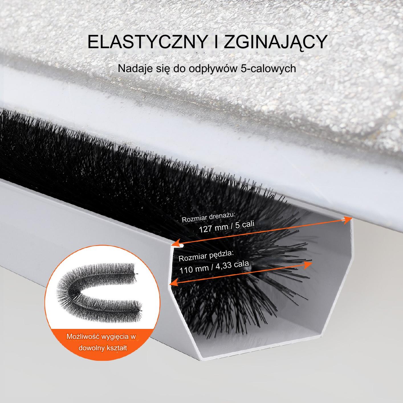 SZCZOTKA KOLCE DO RYNNY 11 cm 10 Szt - obrazek 5