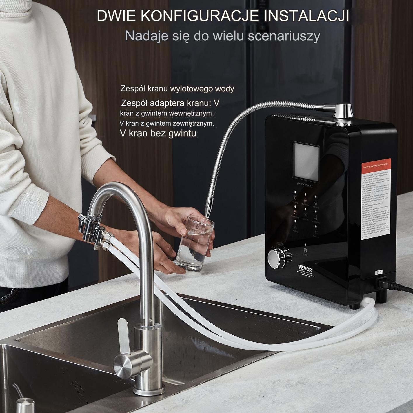 Jonizator wody alkalicznej pH 3-11,2 6 trybów 9000L - obrazek 3