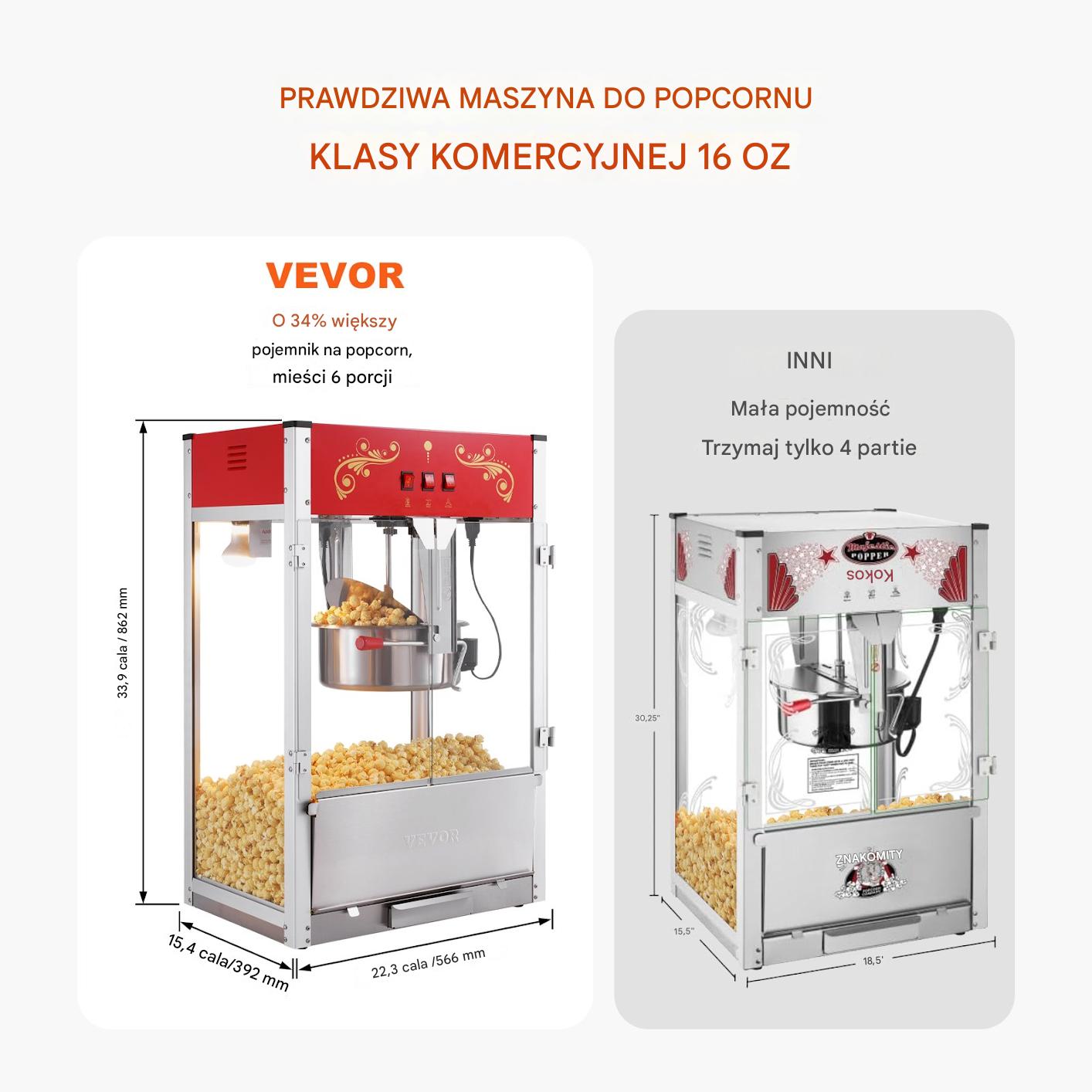 Maszyna do Popcornu 1615 W - obrazek 4