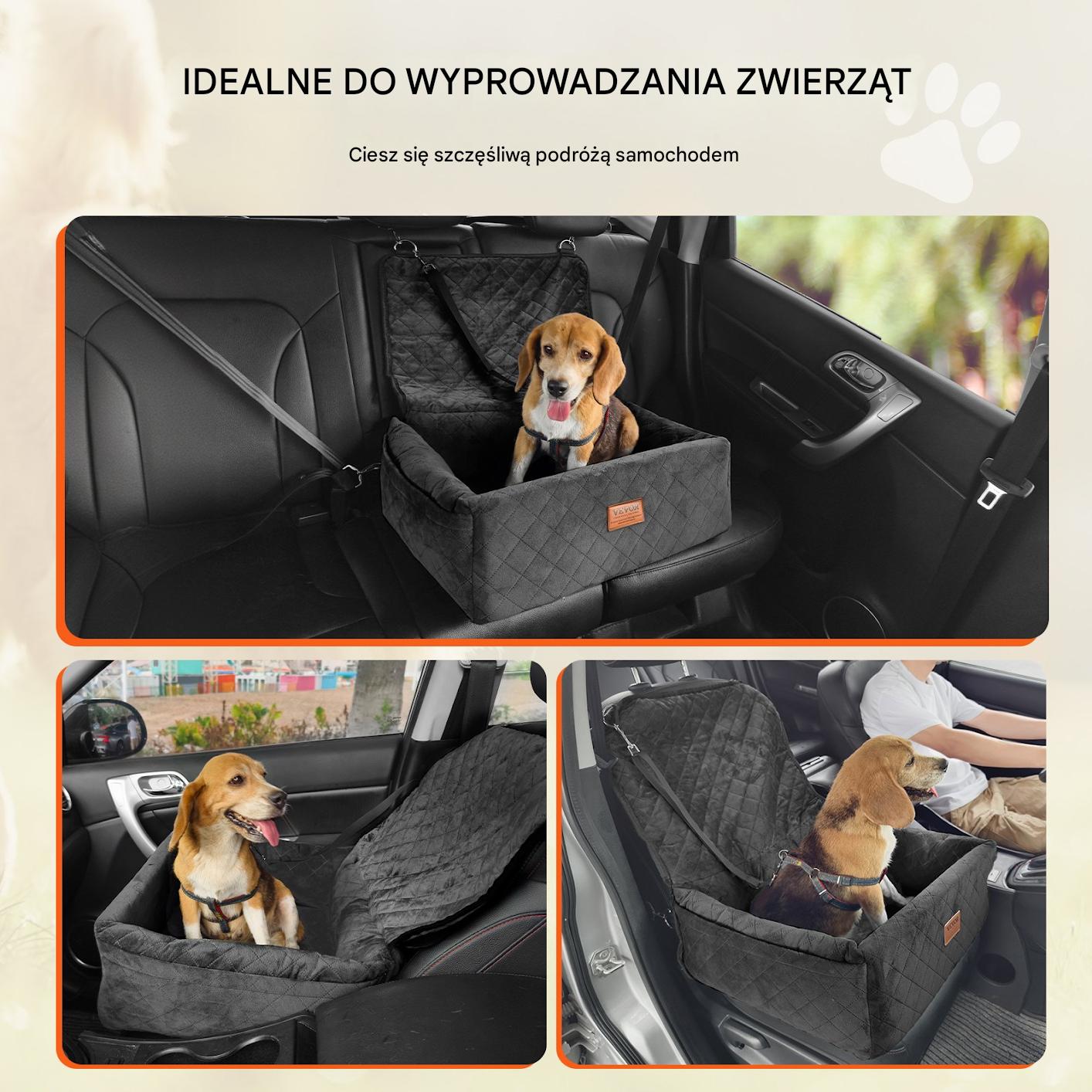 Fotelik Samochodowy Transporter dla Psa na Siedzenie Wygodny do 18 kg - obrazek 5