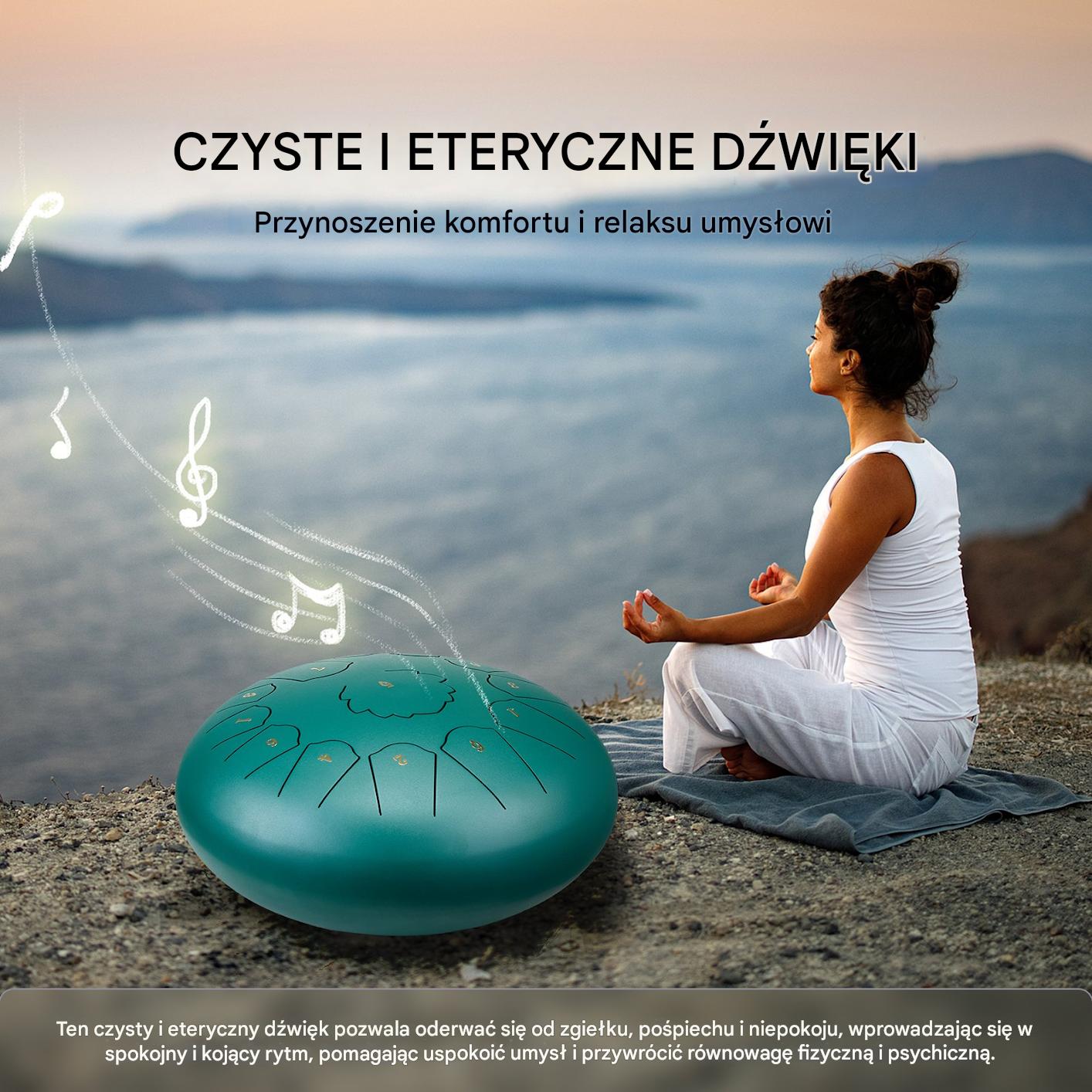 Bęben eteryczny 30,5 cm zielony - obrazek 3