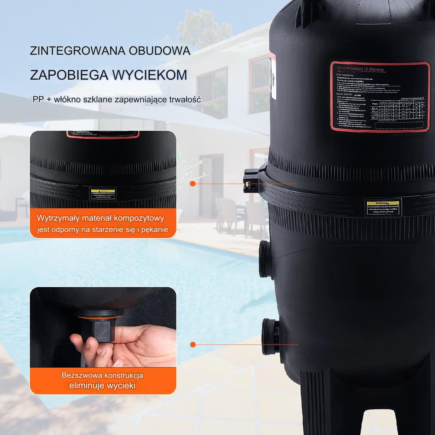 Filtr wkładany basenowy 30 m² - obrazek 7