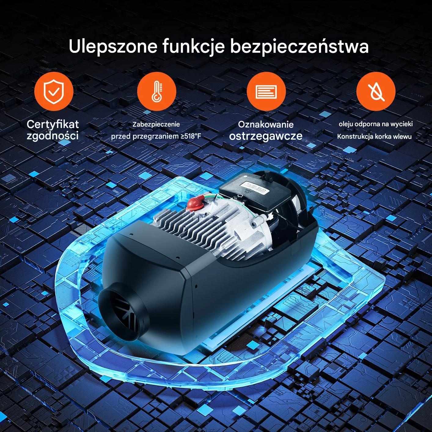 Nagrzewnica Diesel 12 V z Aplikacją Bluetooth - obrazek 6