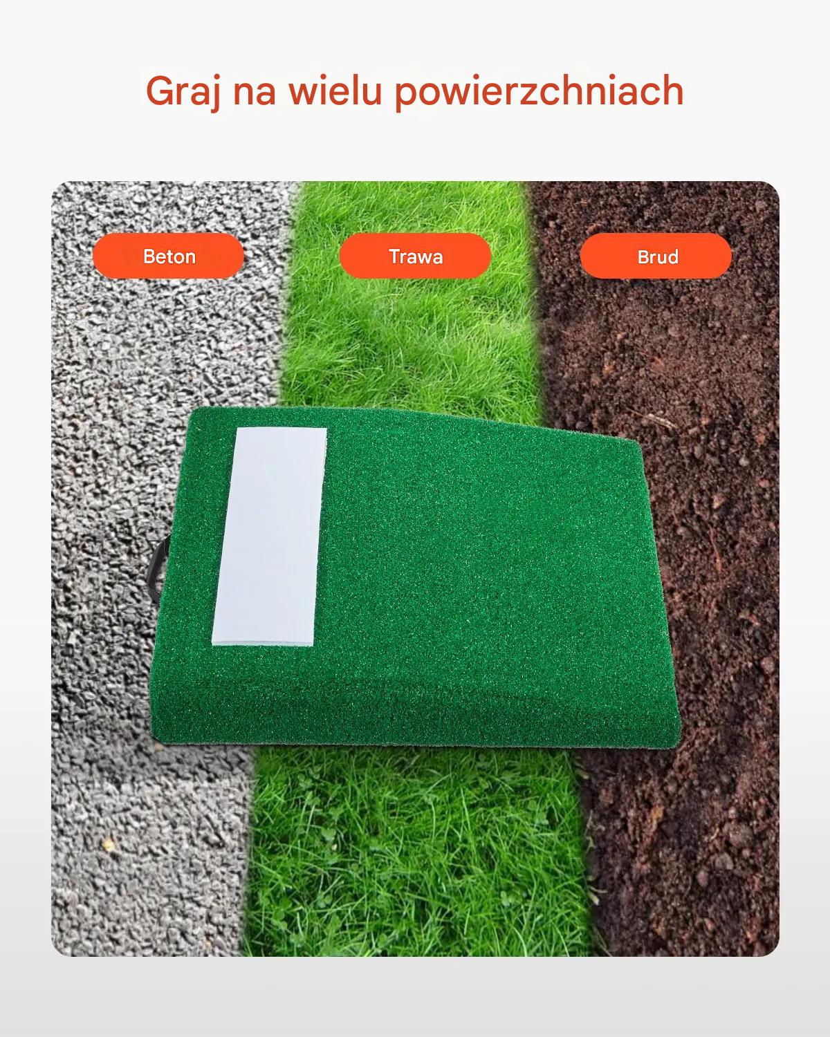 Stanowisko do baseballu 79 cm przenośna mata antyfade trening dla miotaczy - obrazek 6