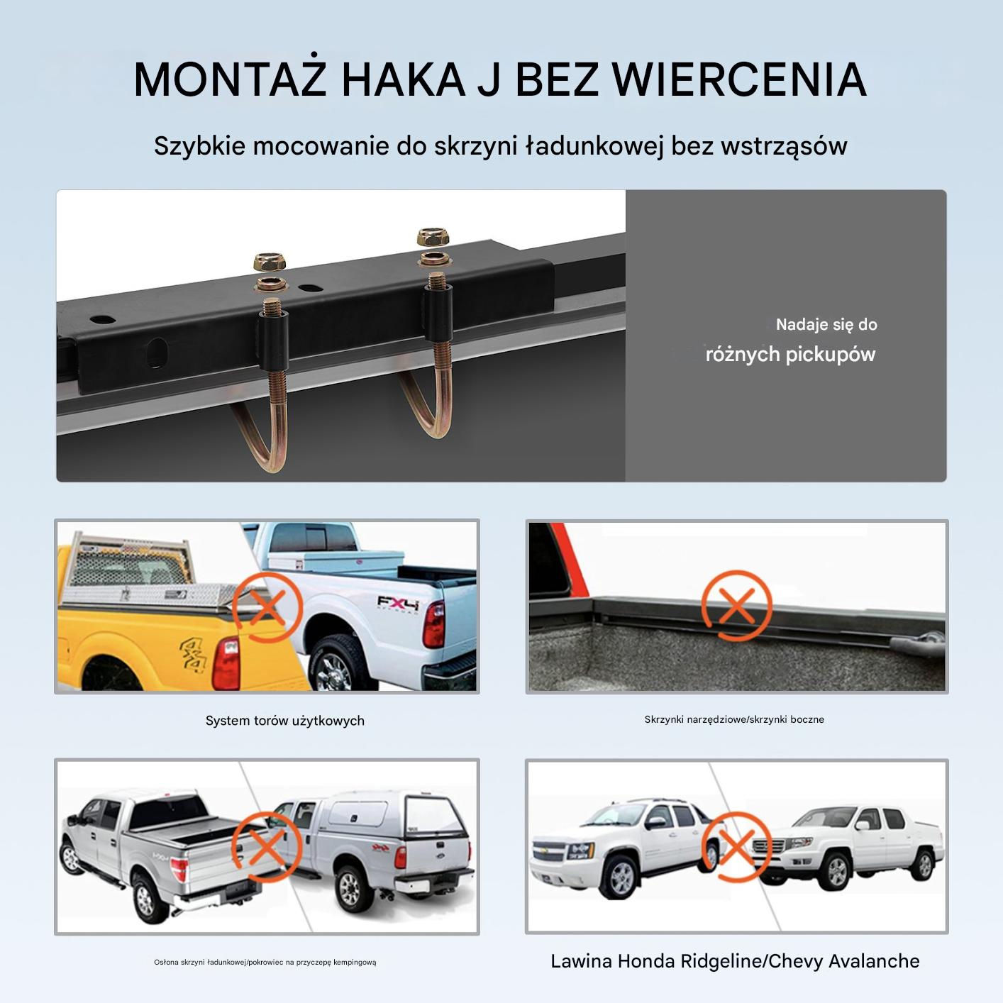 Bagażnik Dachowy Do Pickupa Profesjonalny – Udźwig 454 kg - obrazek 4
