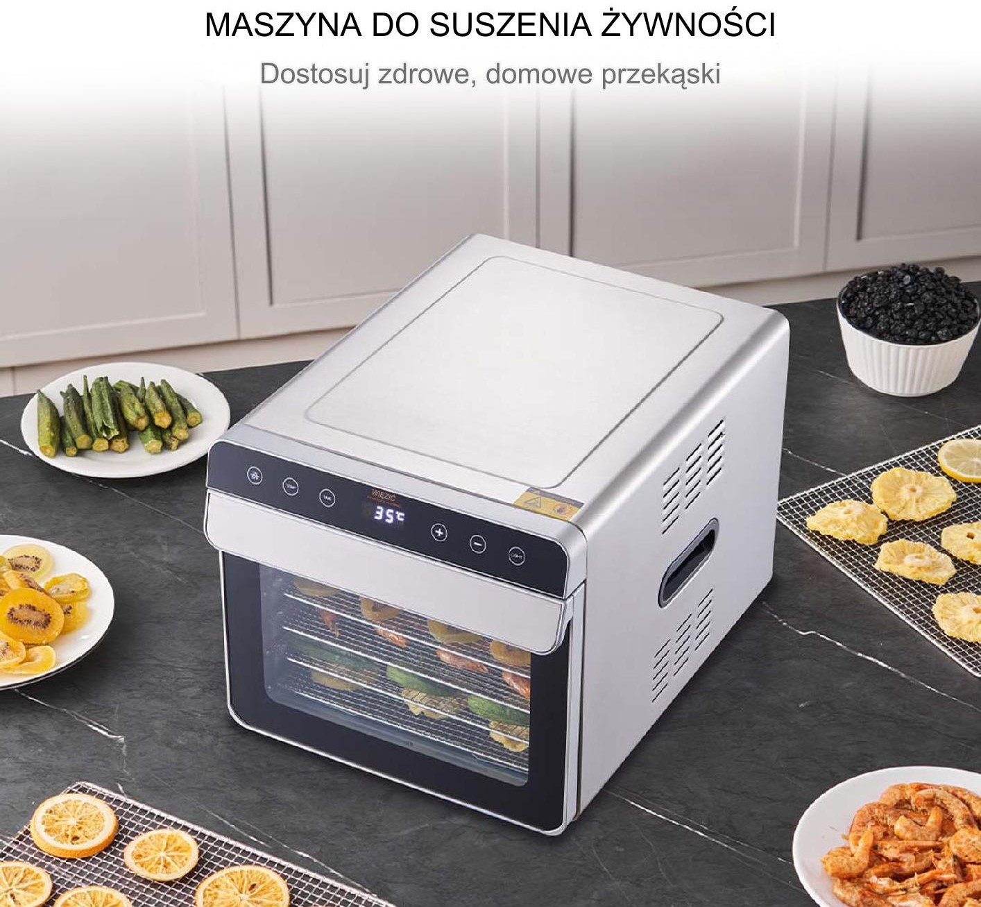 Suszarka do żywności do grzybów spożywcza do owoców ziół 700 W - obrazek 6