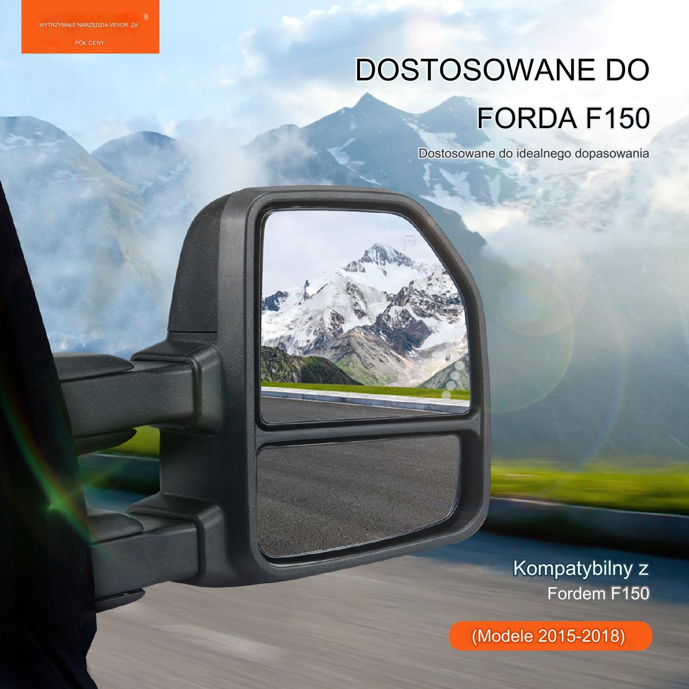 Podgrzewane Lusterka Holownicze do Ford F150 (2015-2018) - obrazek 7