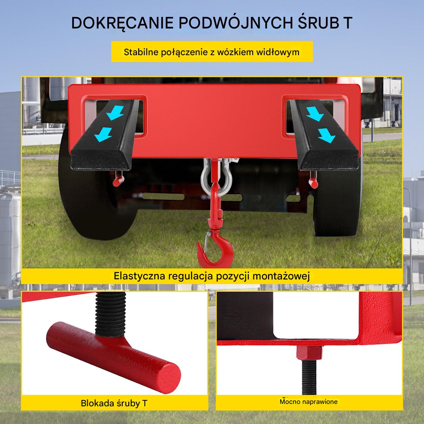 Trawers Hak uchwyt do wózka widłowego do 2T - obrazek 6
