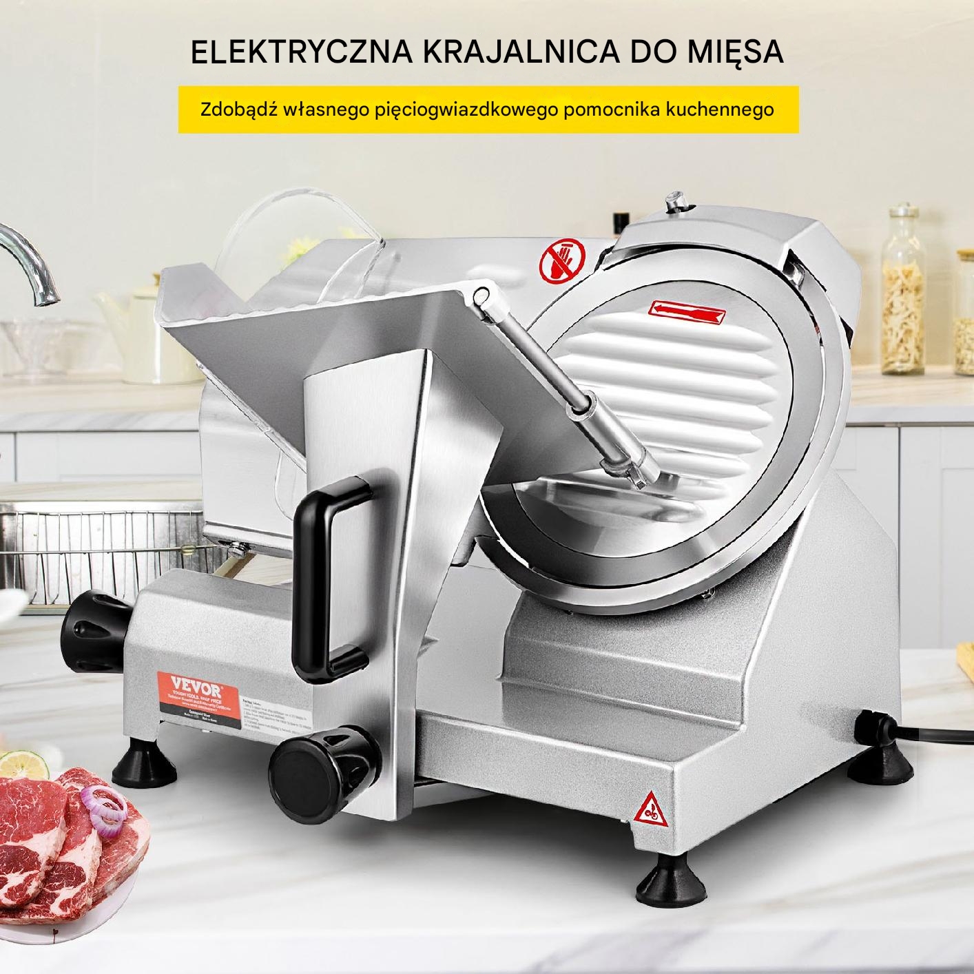 KRAJALNICA GASTRONOMICZNA DO MIĘSA SERA 203mm plaster 0-12 mm - obrazek 7