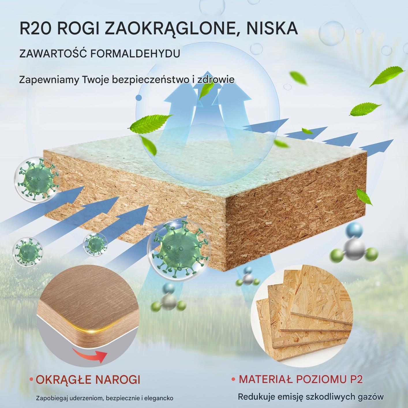 Blat Meblowy Kuchenny Roboczy z Płyty Wiórowej 180x80 cm - obrazek 5