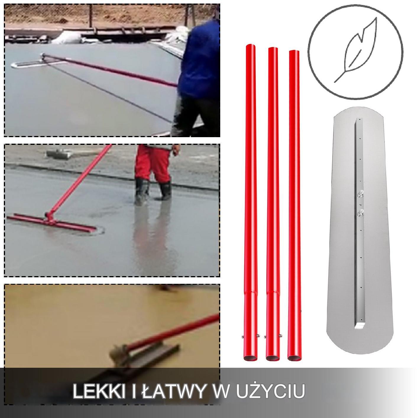 Listwa wygładzająca do wyrównywania odpowietrzania betonu 90 x 20 cm - obrazek 4
