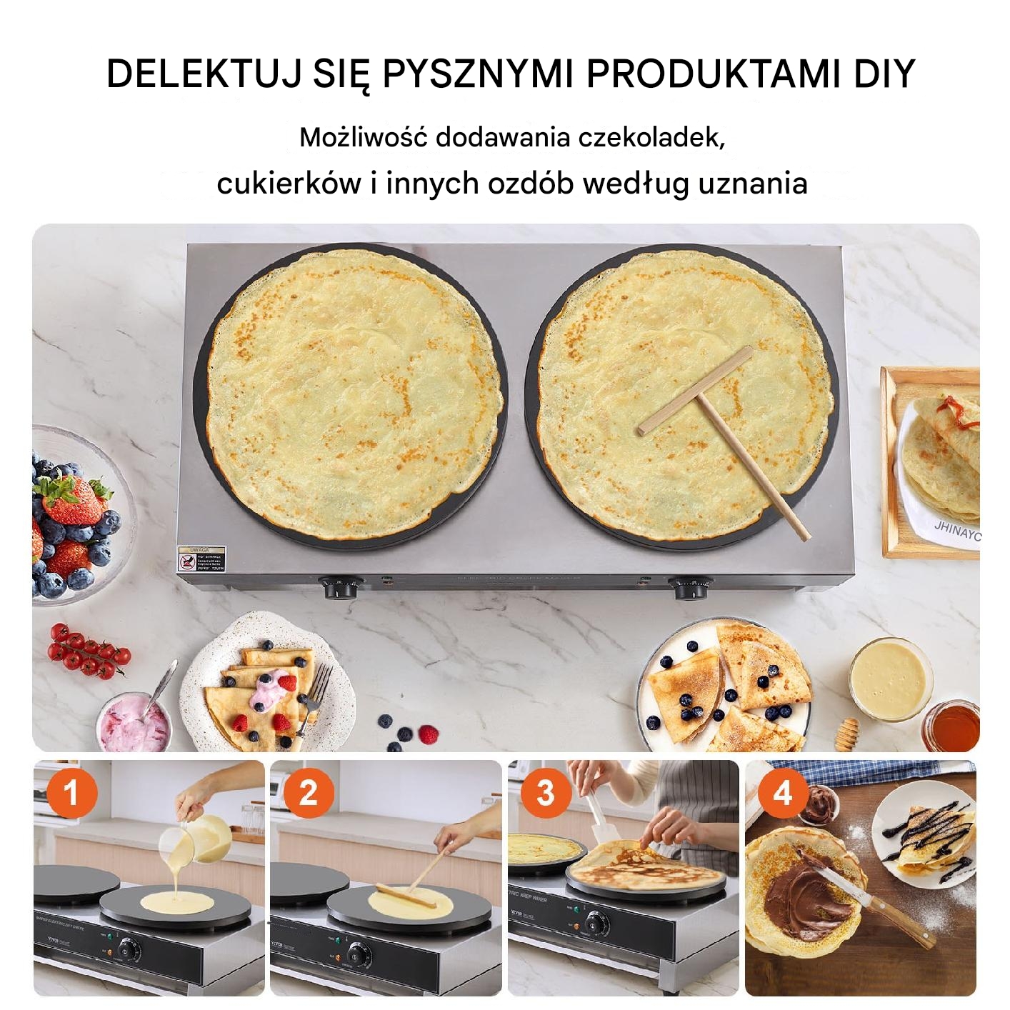 NALEŚNIKARKA ELEKTRYCZNA GASTRONOMICZNA 3400 W - obrazek 6