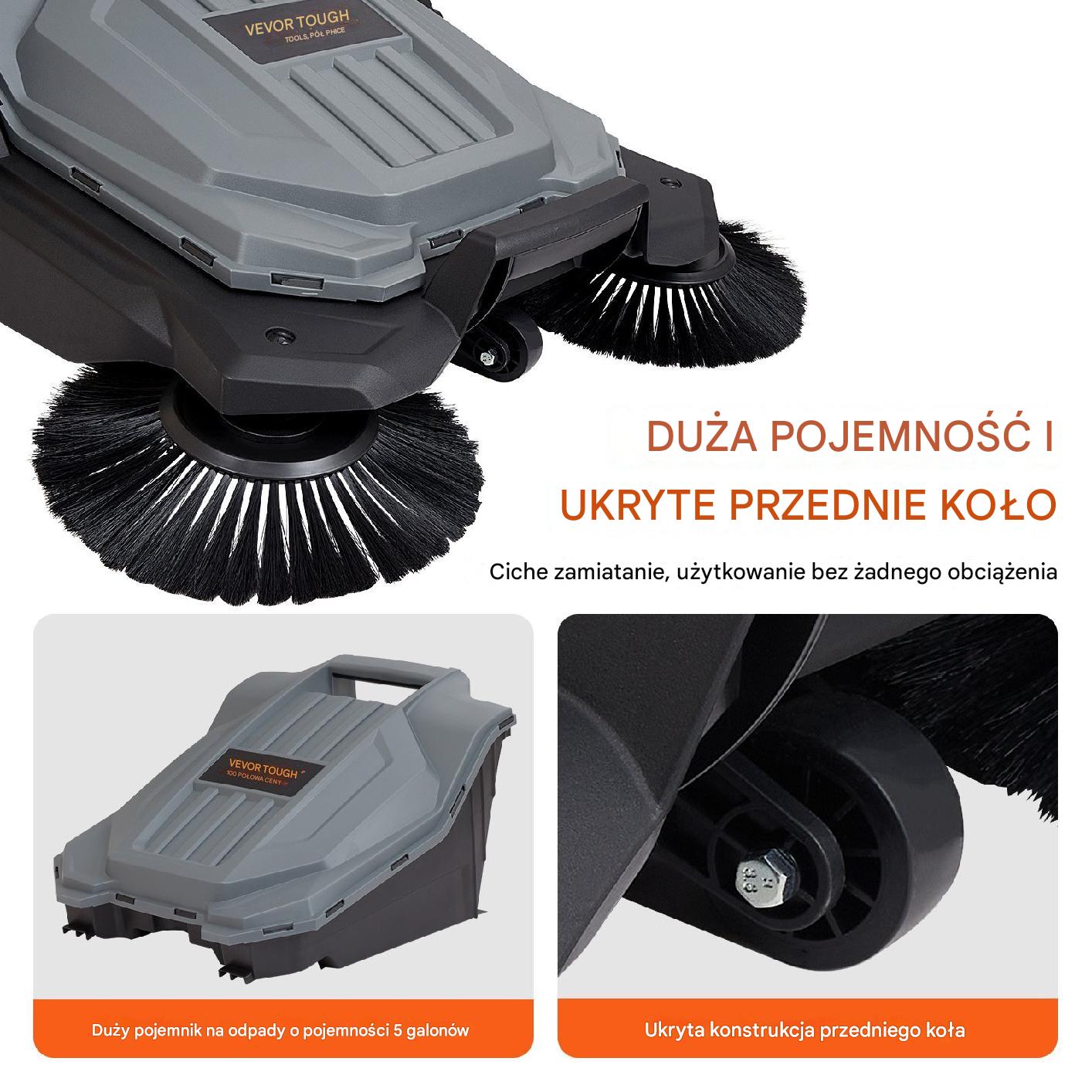 Ręczna Zamiatarka o Szerokości 65 cm - obrazek 6