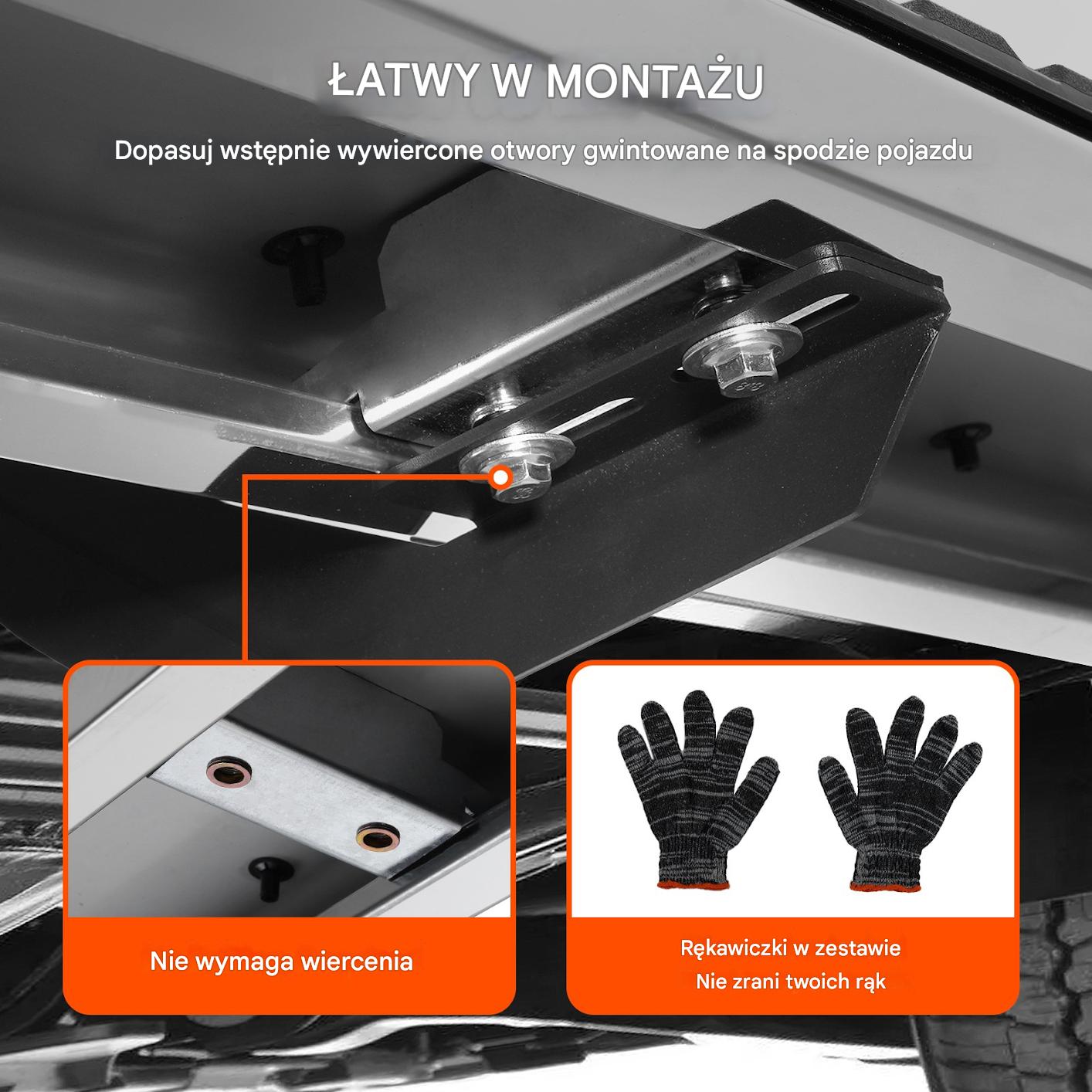 Stopnie Boczne Progi Listwa Progowa Stalowe Chevrolet Silverado GMC Sierra - obrazek 4