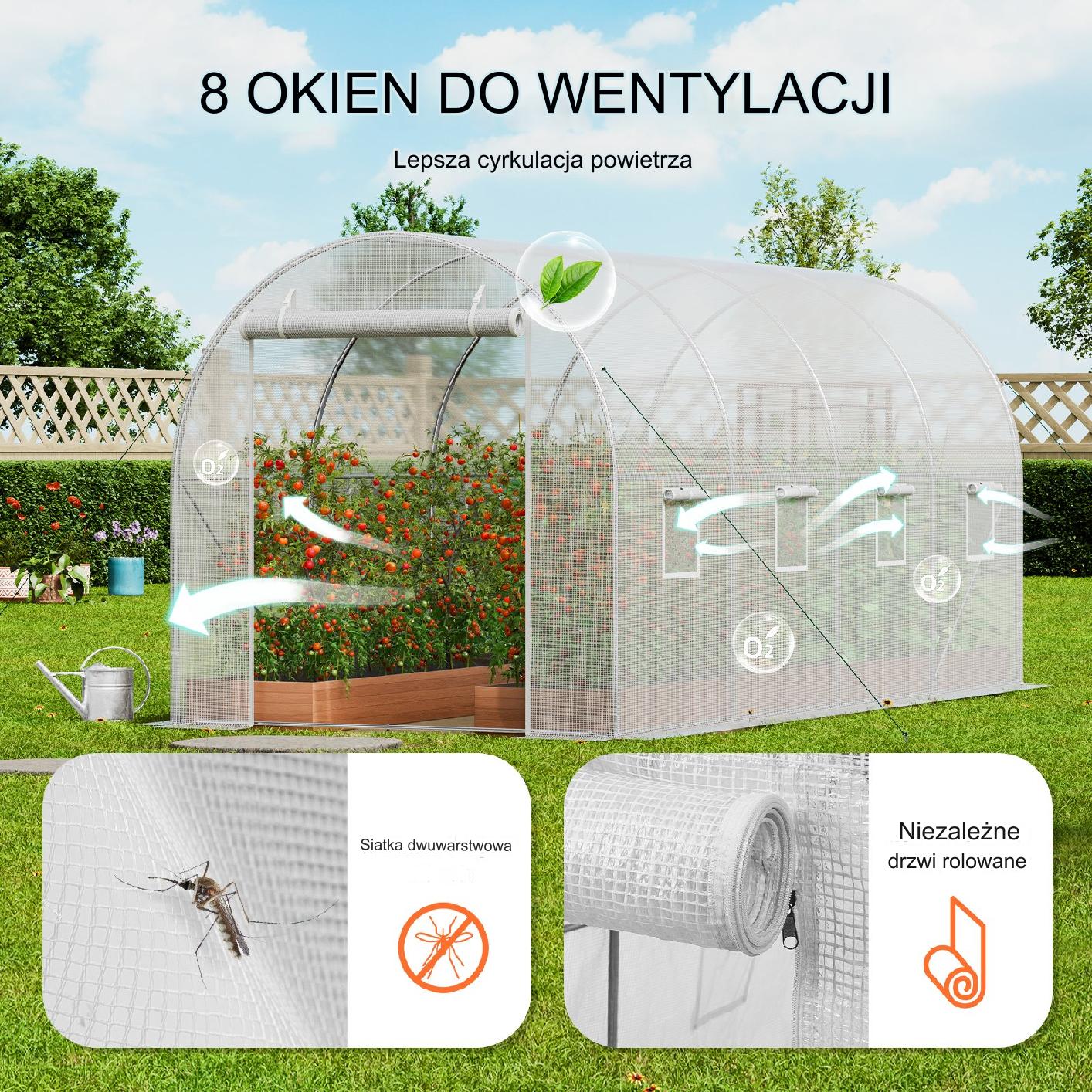 Szklarnia Tunelowa 2×4.5×2 m - obrazek 5