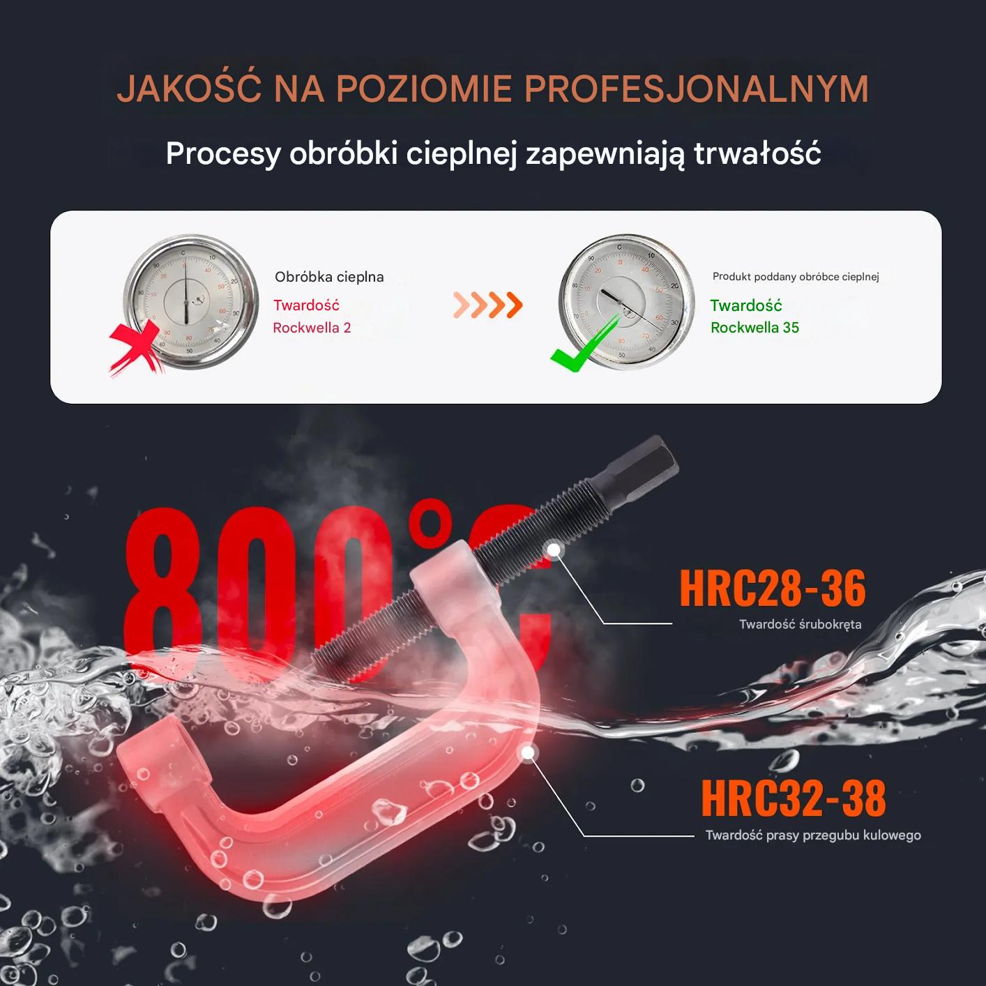 Ściągacz przegubów kulistych zestaw 23 szt. uniwersalny do aut 2WD i 4WD - obrazek 2