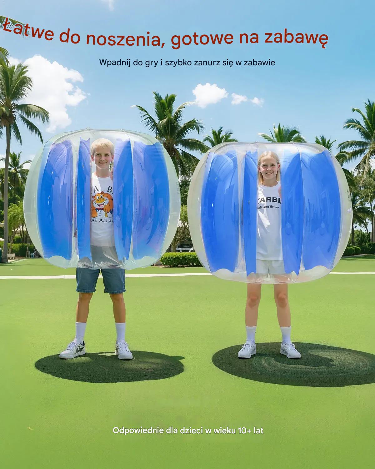 Dmuchańce bumper ball 1,2 m kula PVC nadmuchiwana zabawka plenerowa - obrazek 5