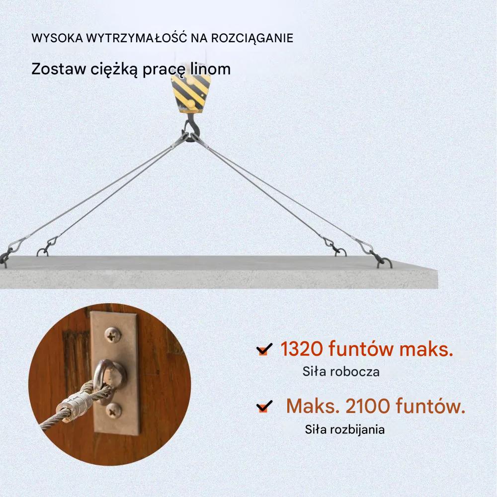 Linka stalowa 316 1x19 0,3cm 150m nierdzewna balustrada transport DIY - obrazek 4