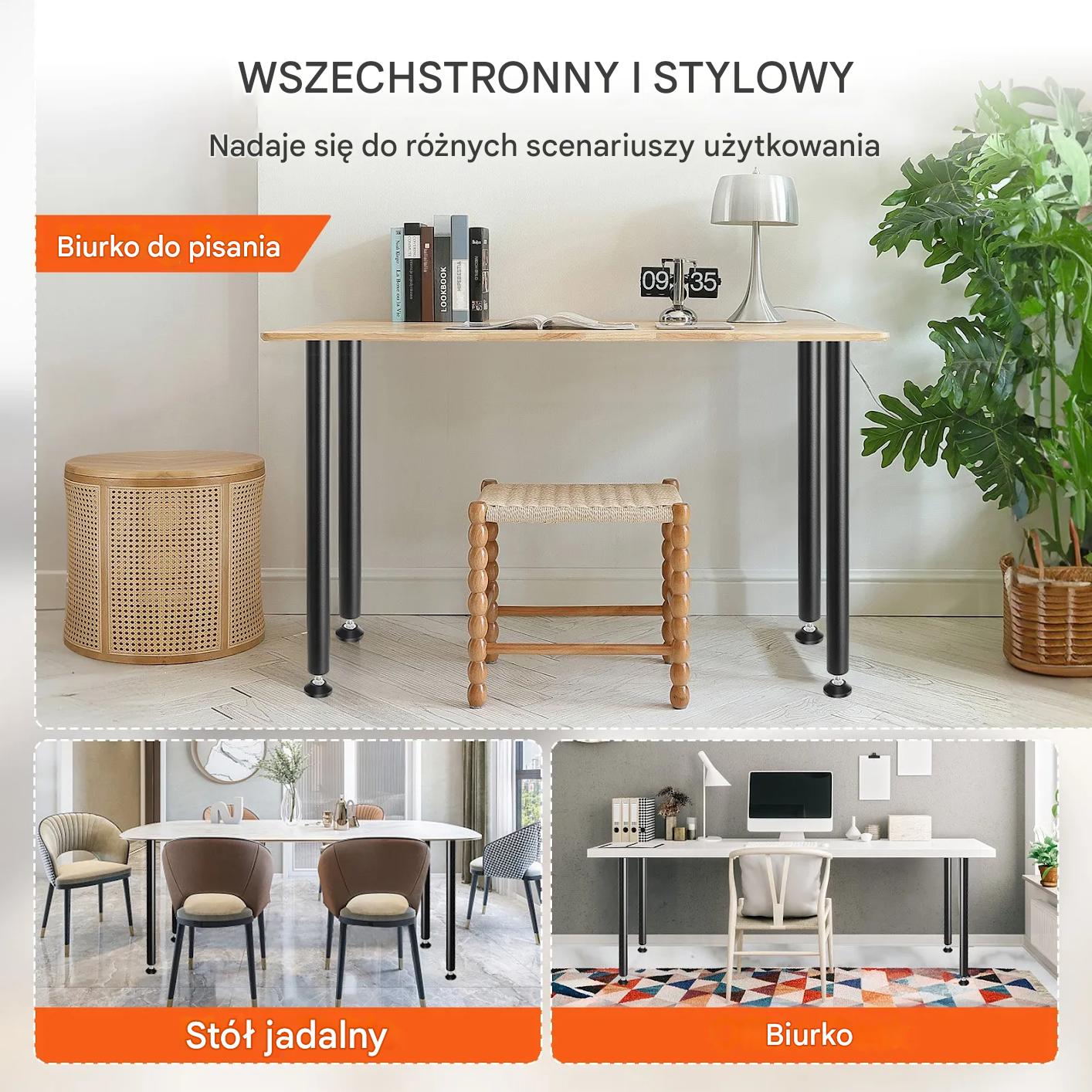 Nogi do stołu lawy biurka stolika metalowe loftowe 76,2x11cm 4sztuki - obrazek 6