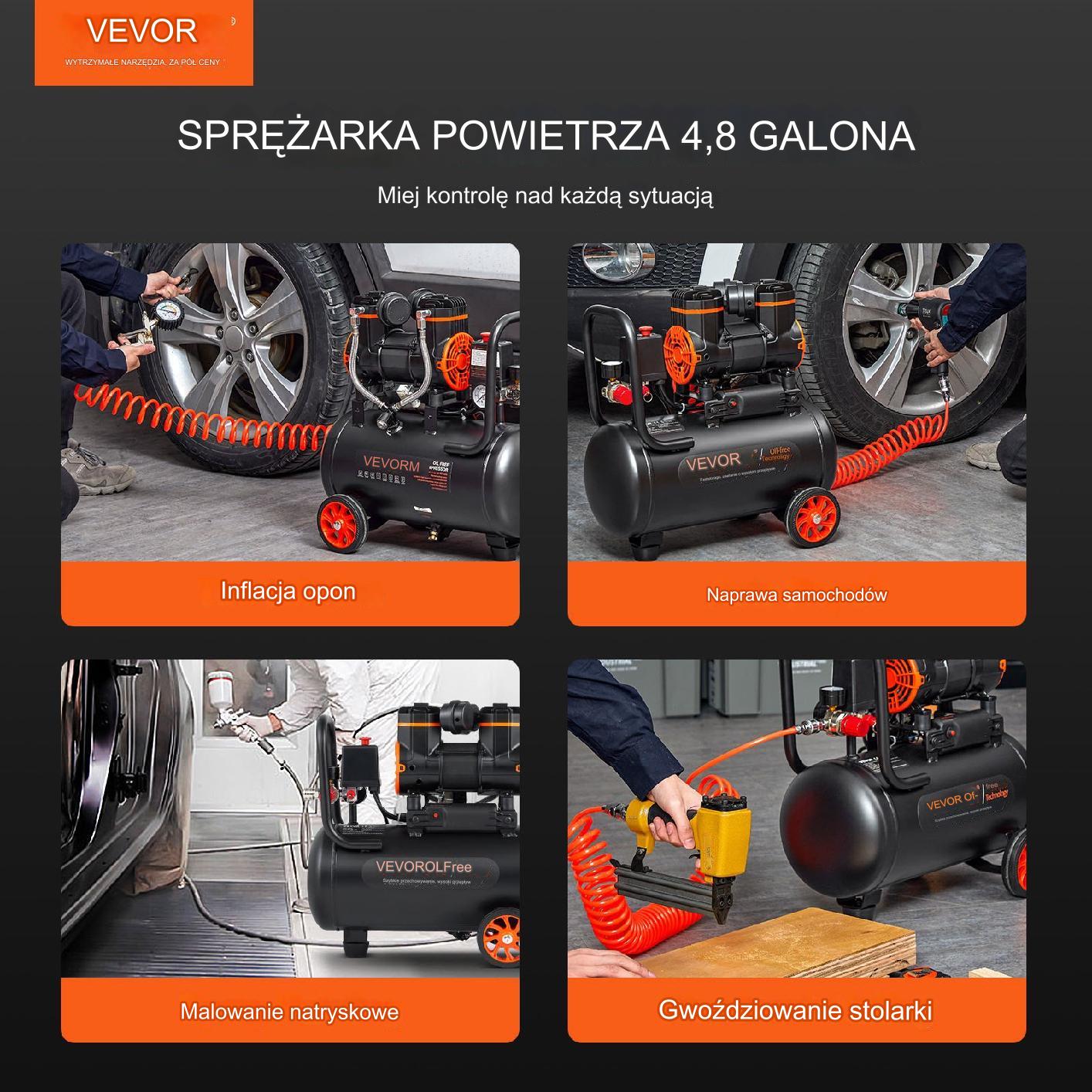 Sprężarka powietrza 18 L - obrazek 3