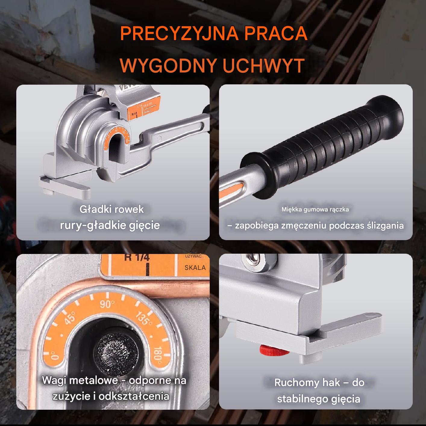 Ręczna Giętarka hydrauliczna do rur 6-22mm - obrazek 4