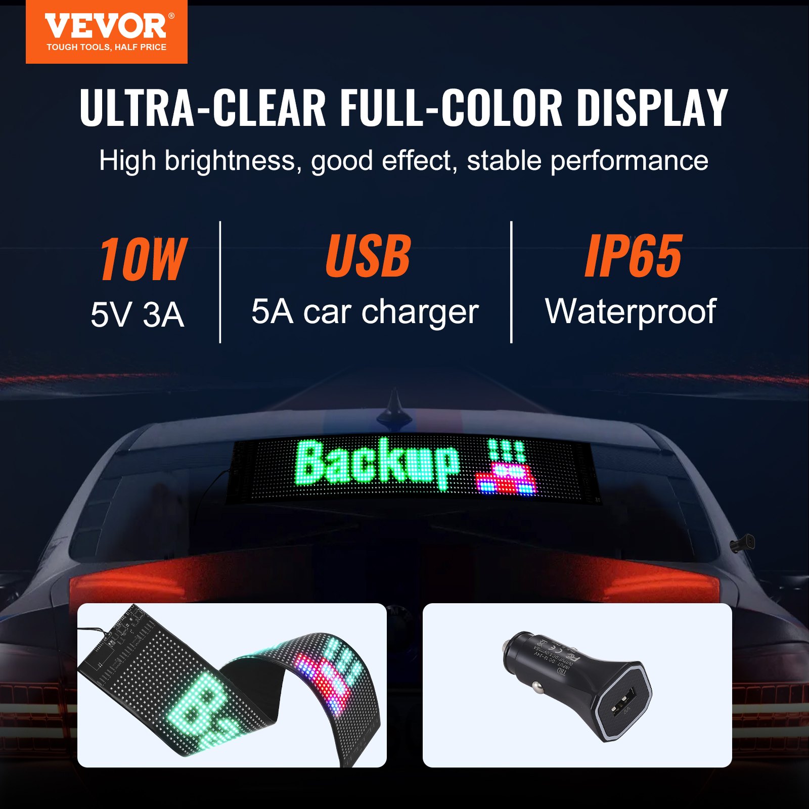 Reklama LED Wyświetlacz Tablica Ekran 68 x 12 cm - obrazek 3