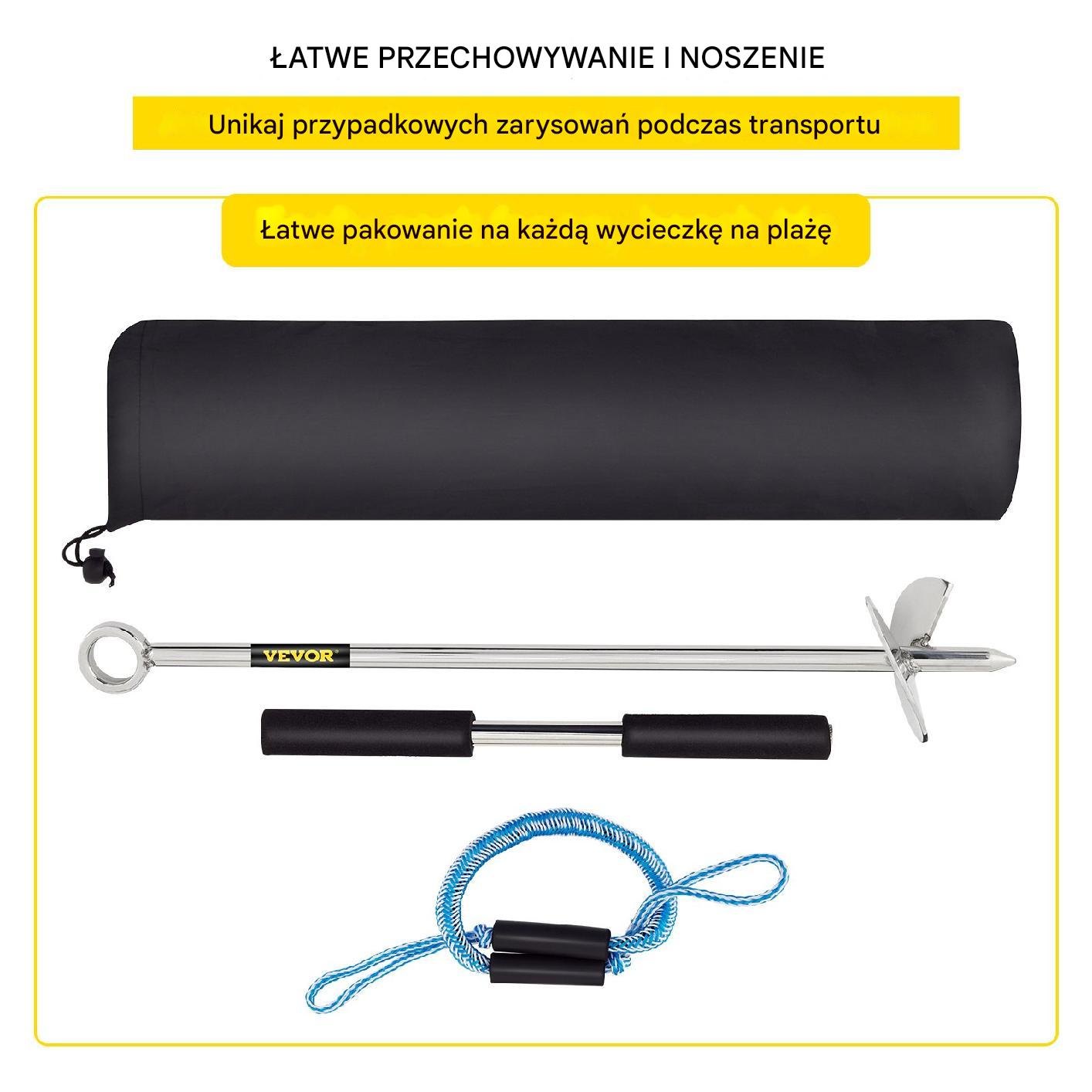 Kotwica do Piasku 45 cm Ponton Kajak - obrazek 5