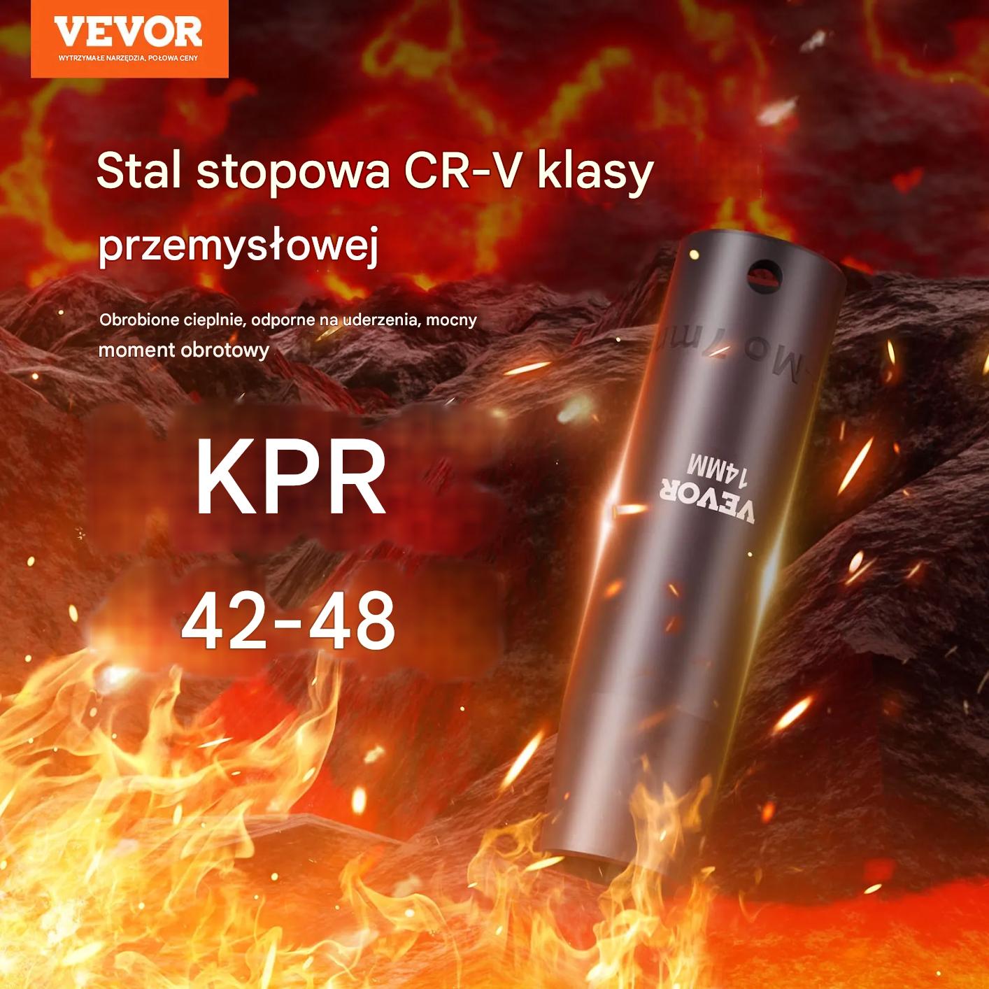 Zestaw nasadek udarowych 3/8" 48 el. SAE/metric 6-kąt z adapterami - obrazek 3
