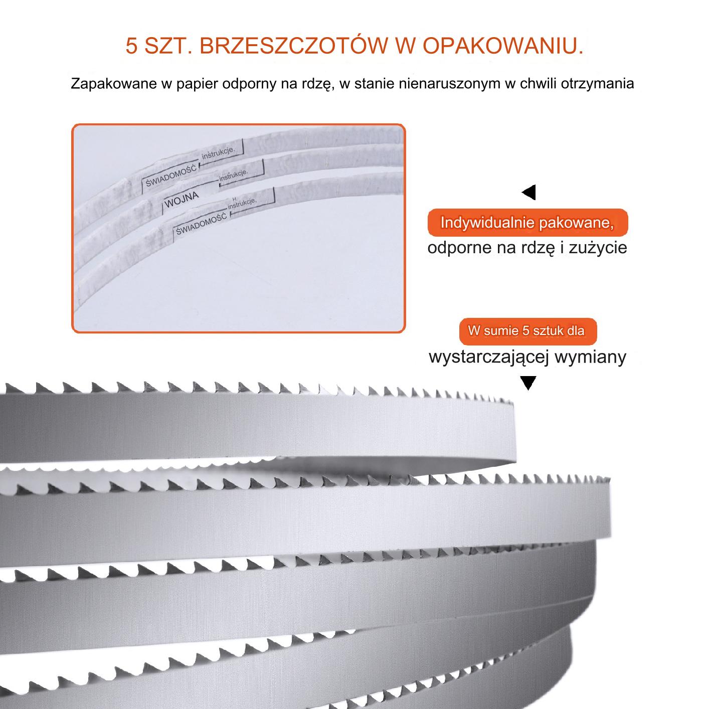 Brzeszczot do piły taśmowej ostrze tnące - obrazek 4