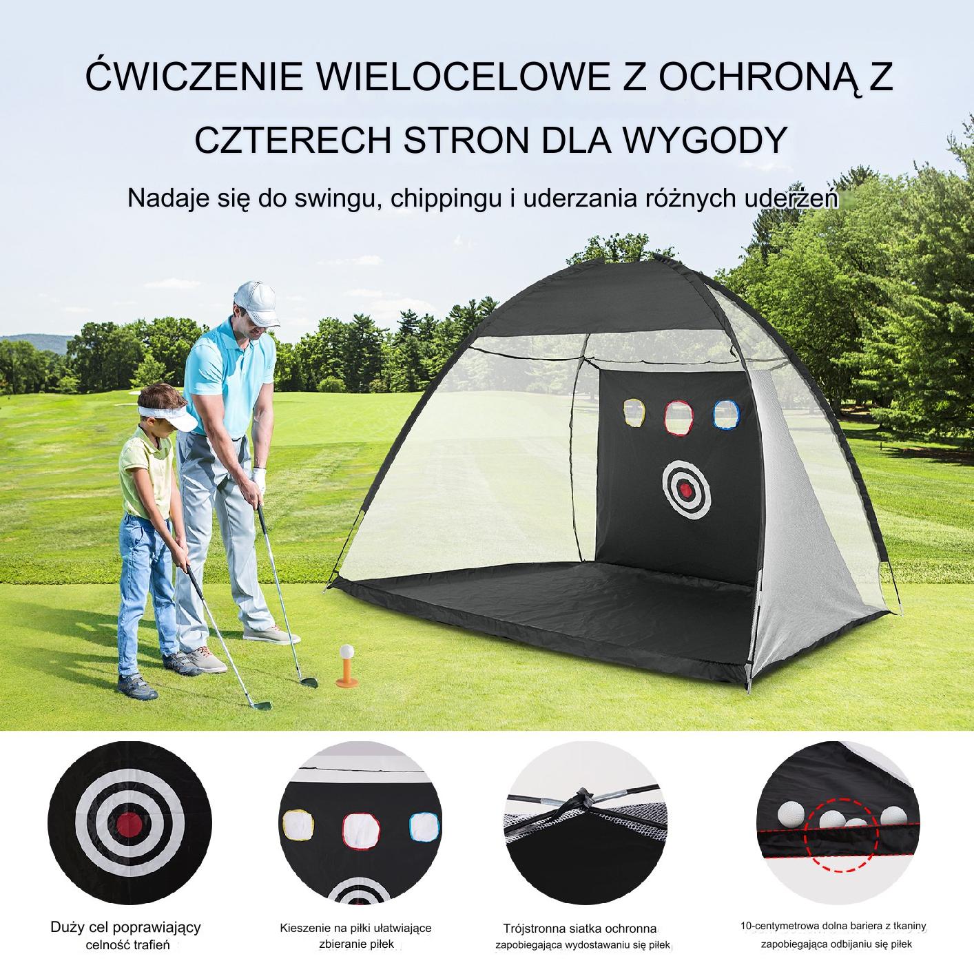 Siatka Golfowa Czarna - obrazek 3