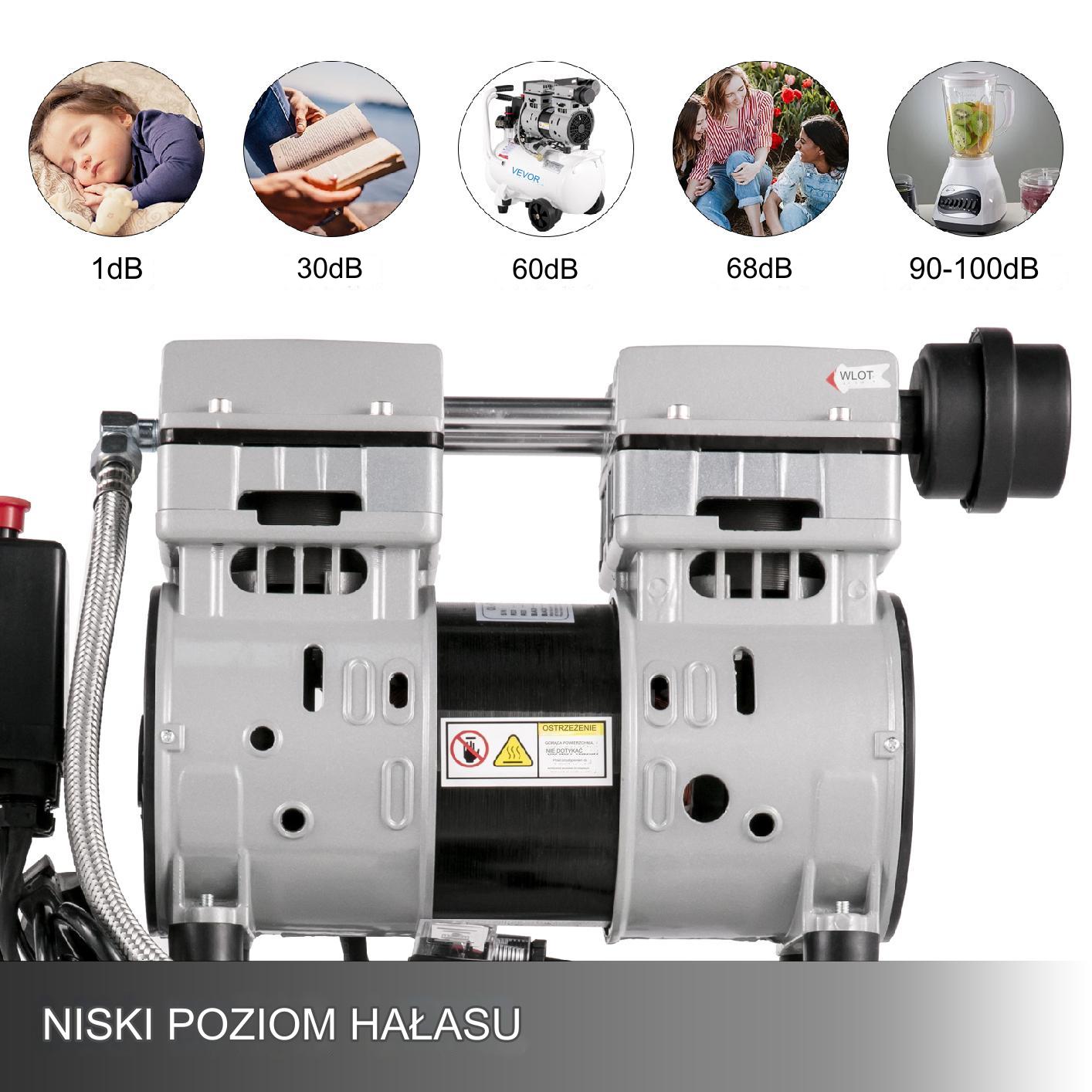 Kompresor sprężarka powietrza 25 L 750 W - obrazek 5