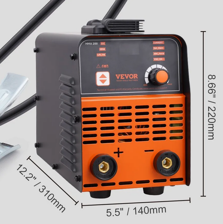 Spawarka inwertorowa 220V 200A MMA TIG LED przenośna z funkcją Hot Start - obrazek 2