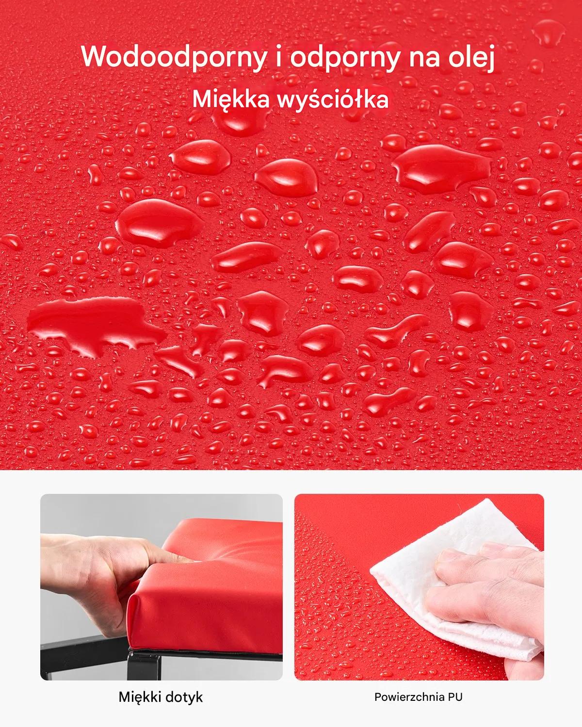 Taboret warsztatowy na kółkach 136 kg obrotowy 360° z półką do garażu - obrazek 5