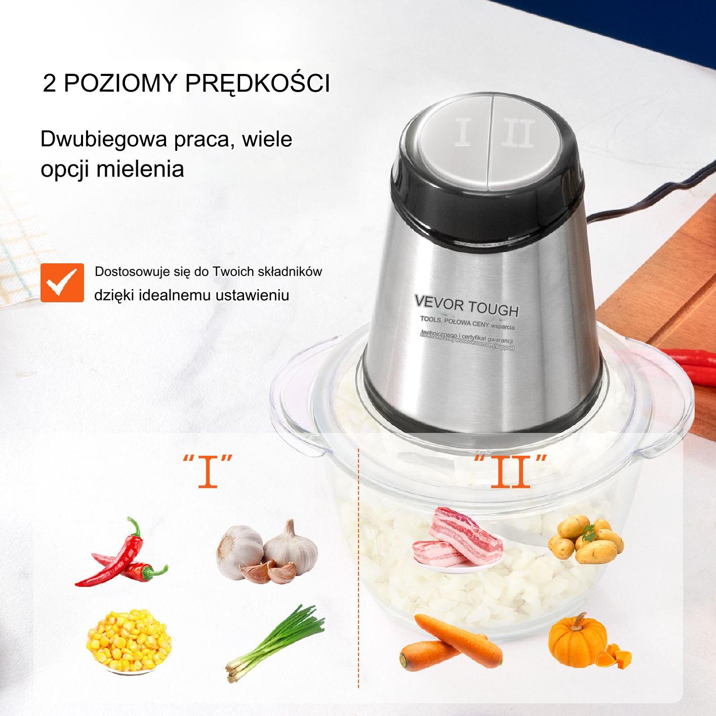 Rozdrabniacz Żywności Siekacz Kuchenny 400W 0,6L - obrazek 7
