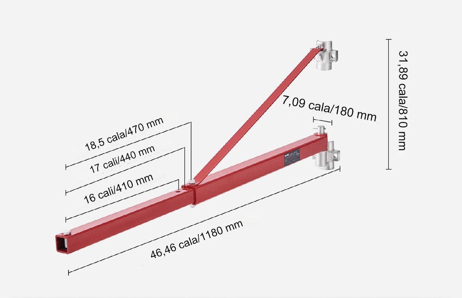 Ramię do Wciągarki Elektrycznej 600 kg - obrazek 2