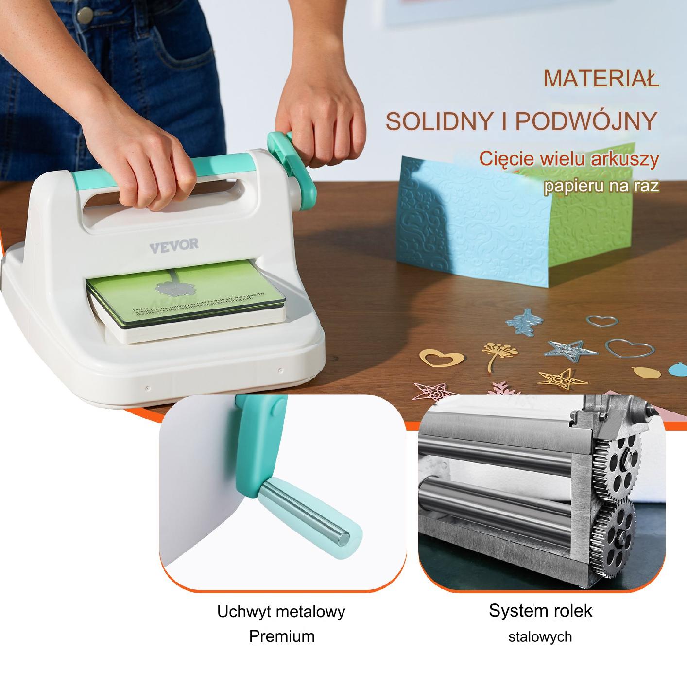 Dziurkacz Ozdobny do Papieru Maszyna do Wycinania i Tłoczenia – 160 mm - obrazek 5
