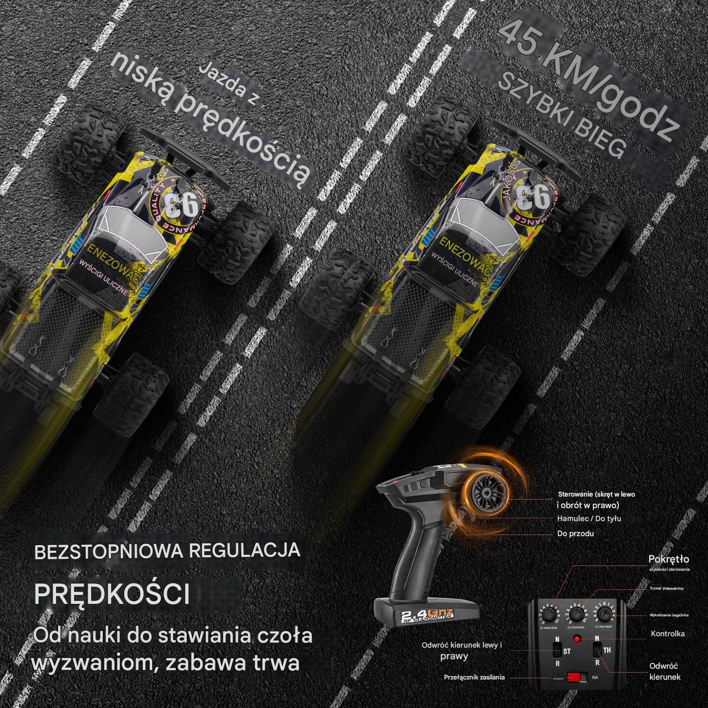 Samochód Zdalnie Sterowany 1:18 - Auto Terenowe - obrazek 4