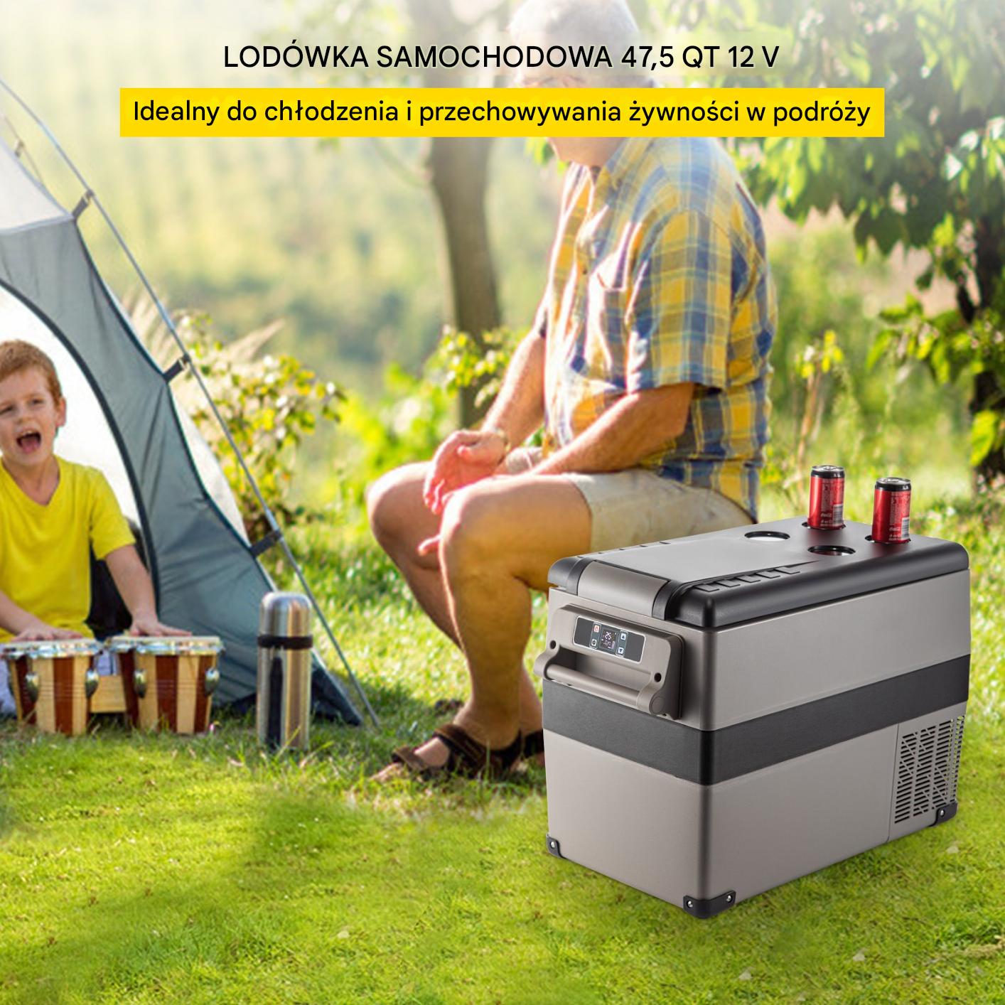 LODÓWKA TURYSTYCZNA SAMOCHODOWA PRZENOŚNA CHŁODZENIE KOMPRESOROWA 45 L - obrazek 7