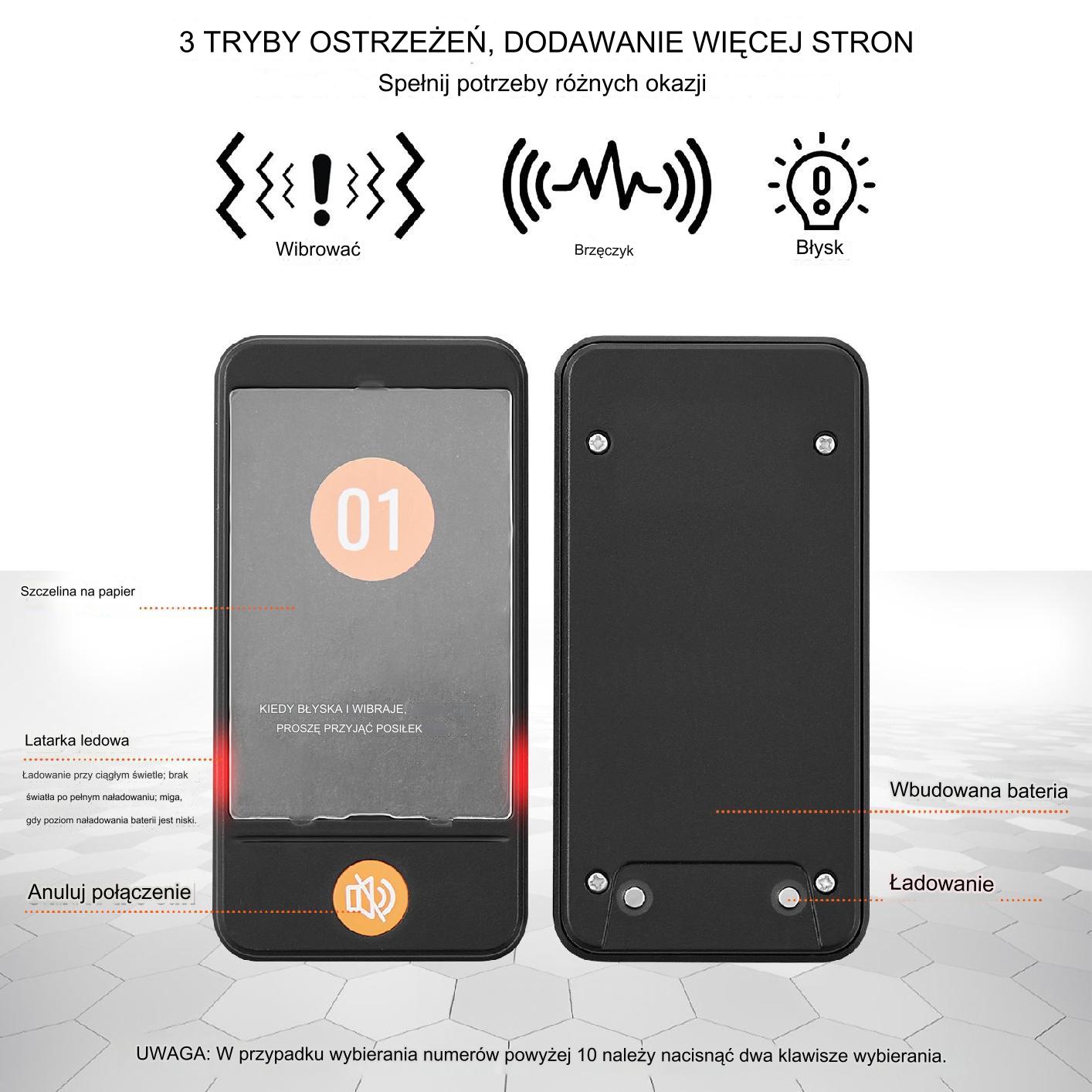 Pager Restauracyjny System Przywoławczy Pager 24 szt. - obrazek 6