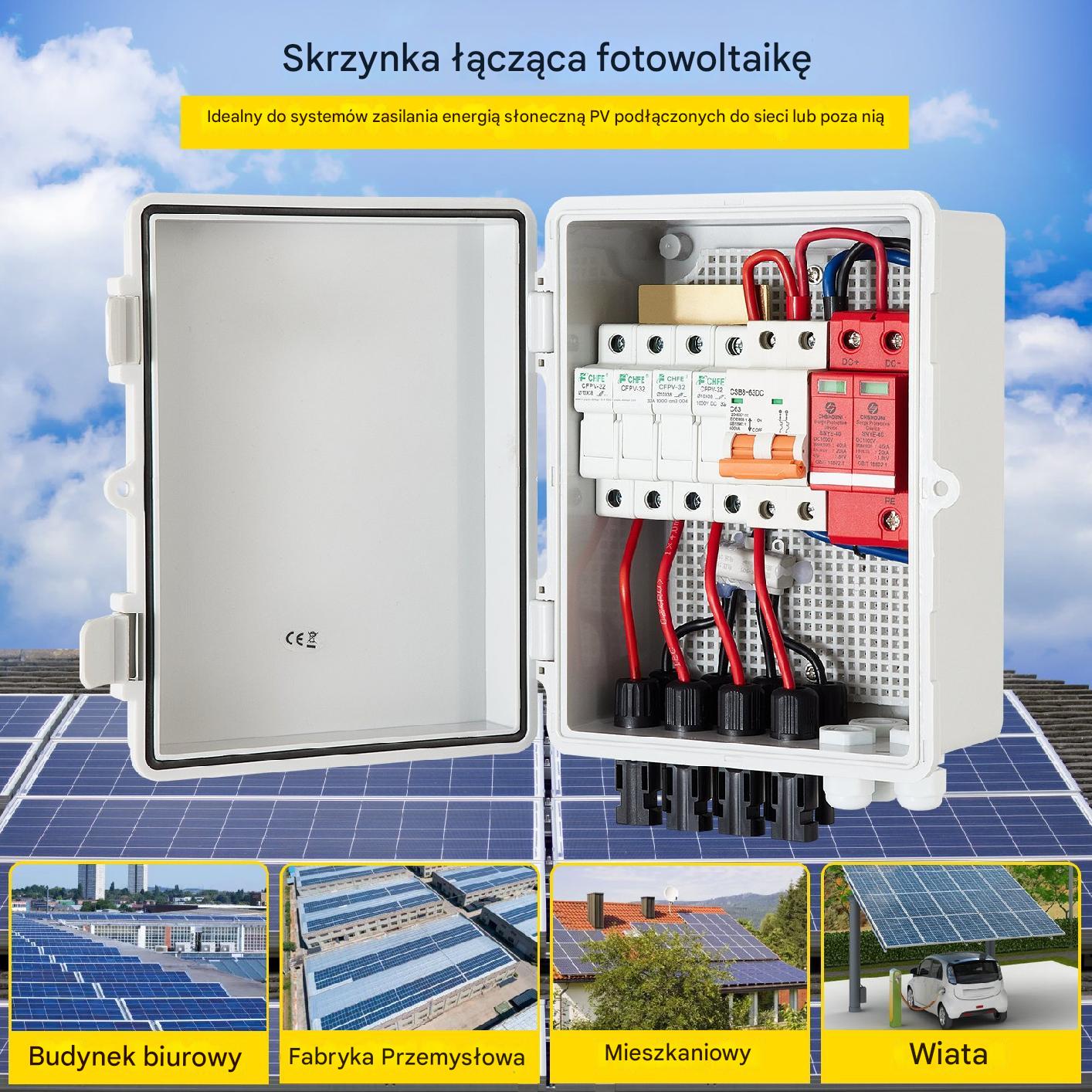 Rozdzielnia skrzynka fotowoltaika obudowa 15 A 500 V 4 obwody - obrazek 5