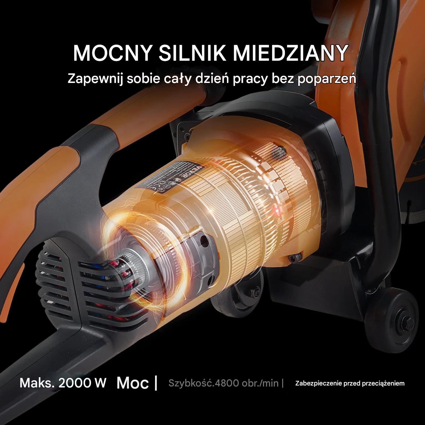 Piła do betonu 23 cm elektryczna wet/dry z pompą wody i tarczą - obrazek 5
