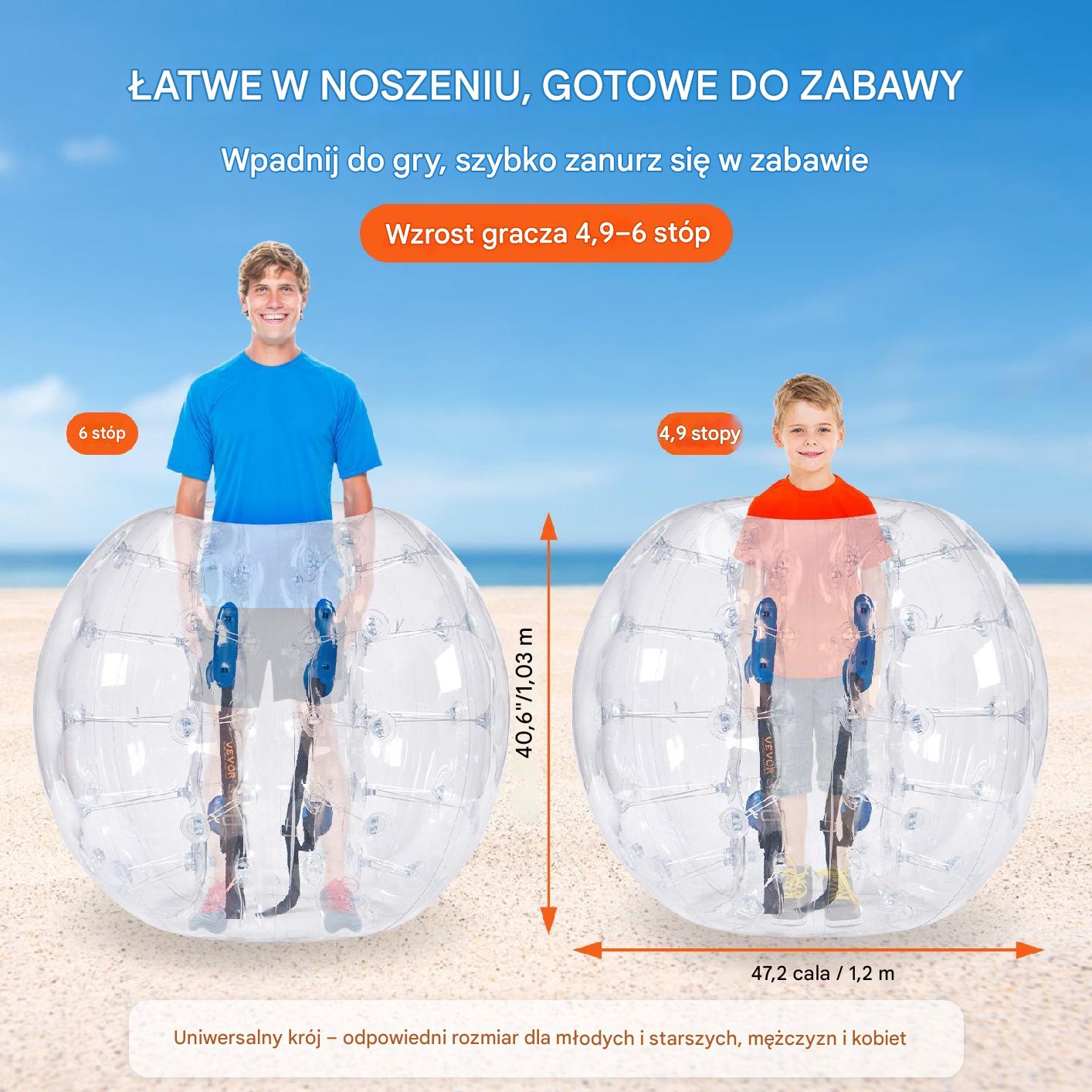 Piłka do Zabawy Przeźroczysta Nadmuchiwana - obrazek 3