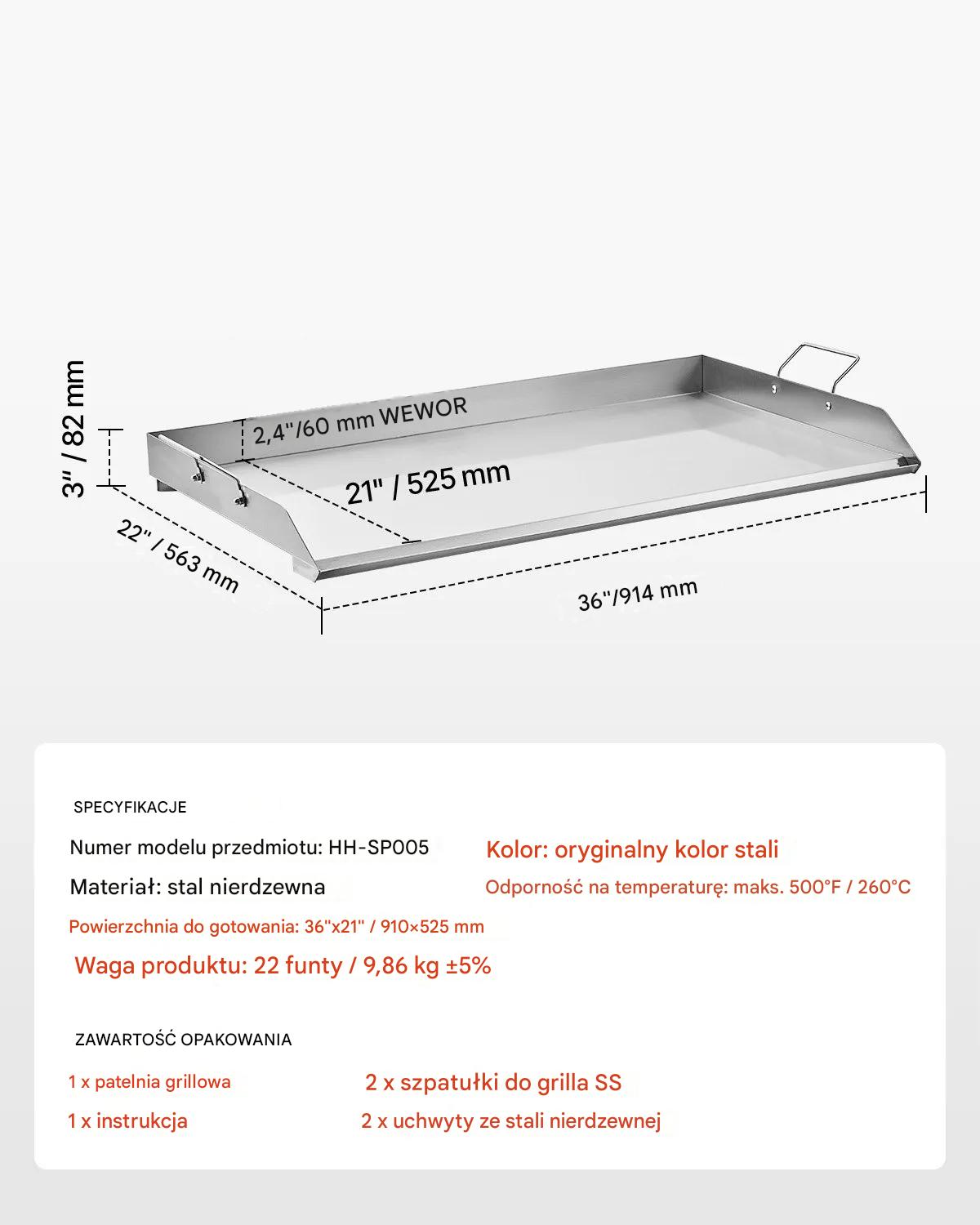 Płyta grillowa stalowa 910x525 mm uniwersalna z uchwytem do BBQ i biwaku - obrazek 2