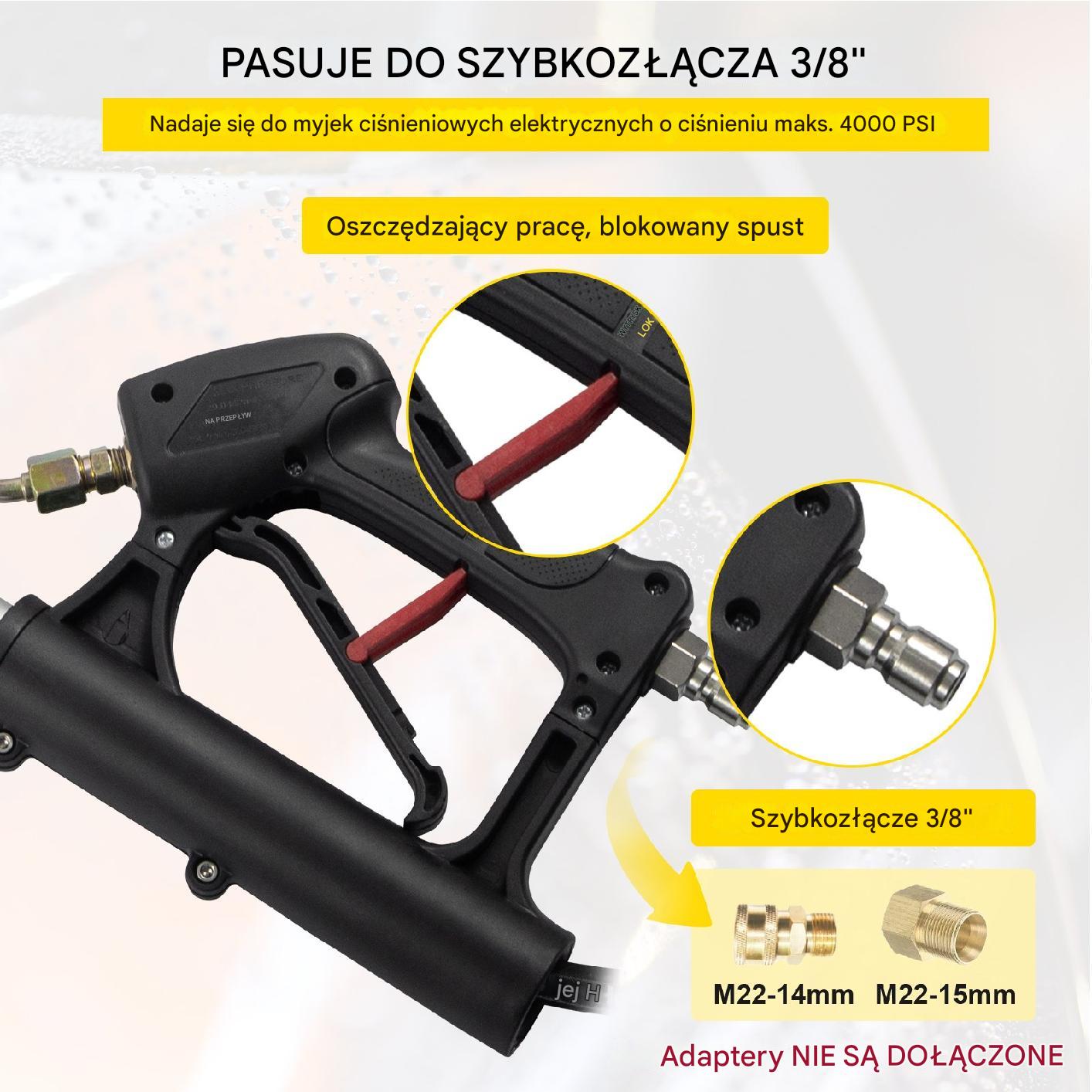 Lanca dysza płaska do myjki 5,4 m - obrazek 5