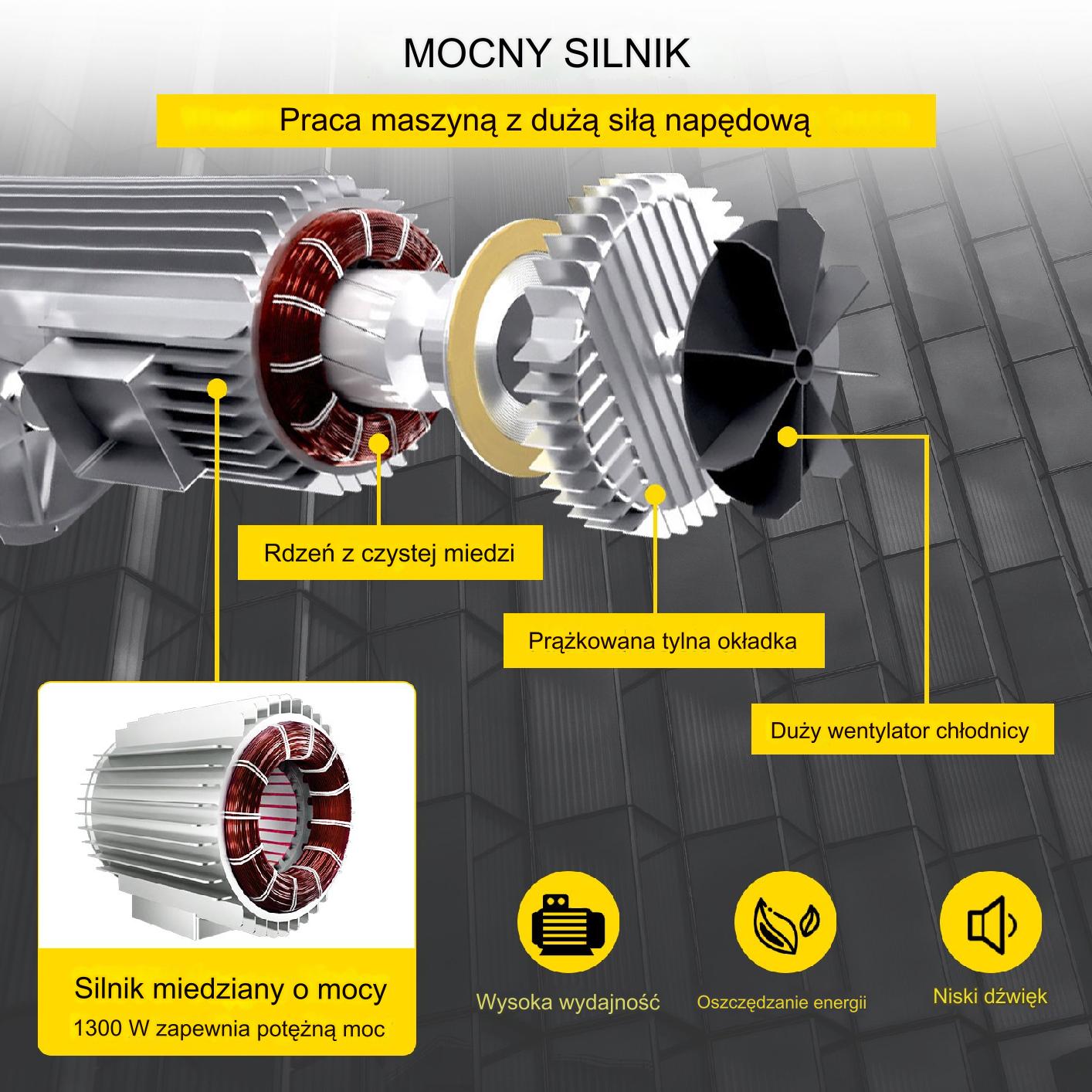 Wciągarka Elektryczna 800 kg 1300W 12 m Wciągnik Linowy Pilot 230V - obrazek 4