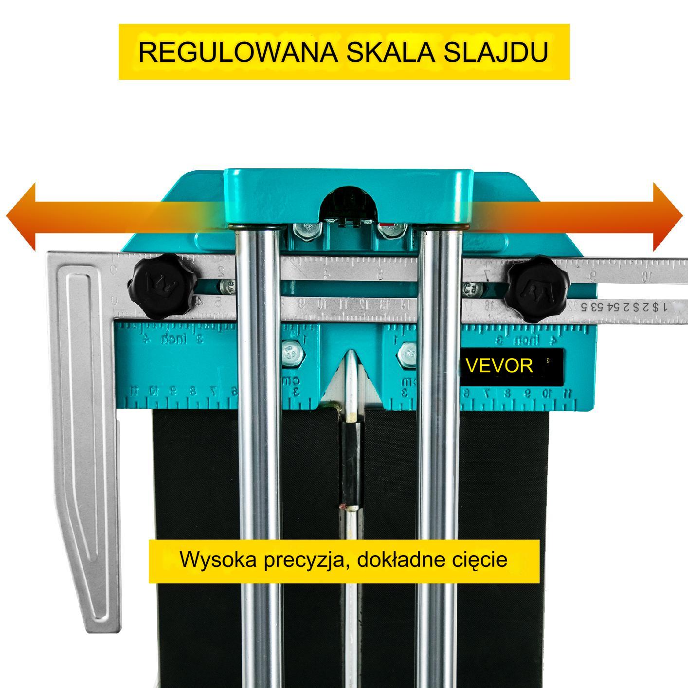 Gilotyna maszynka do cięcia płytek glazury przecinarka ręczna 600 mm - obrazek 4