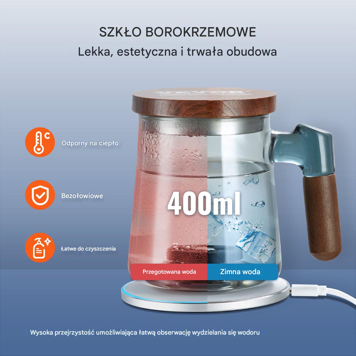 Generator Wody Wodorowej Kubek – 400 ml - obrazek 4