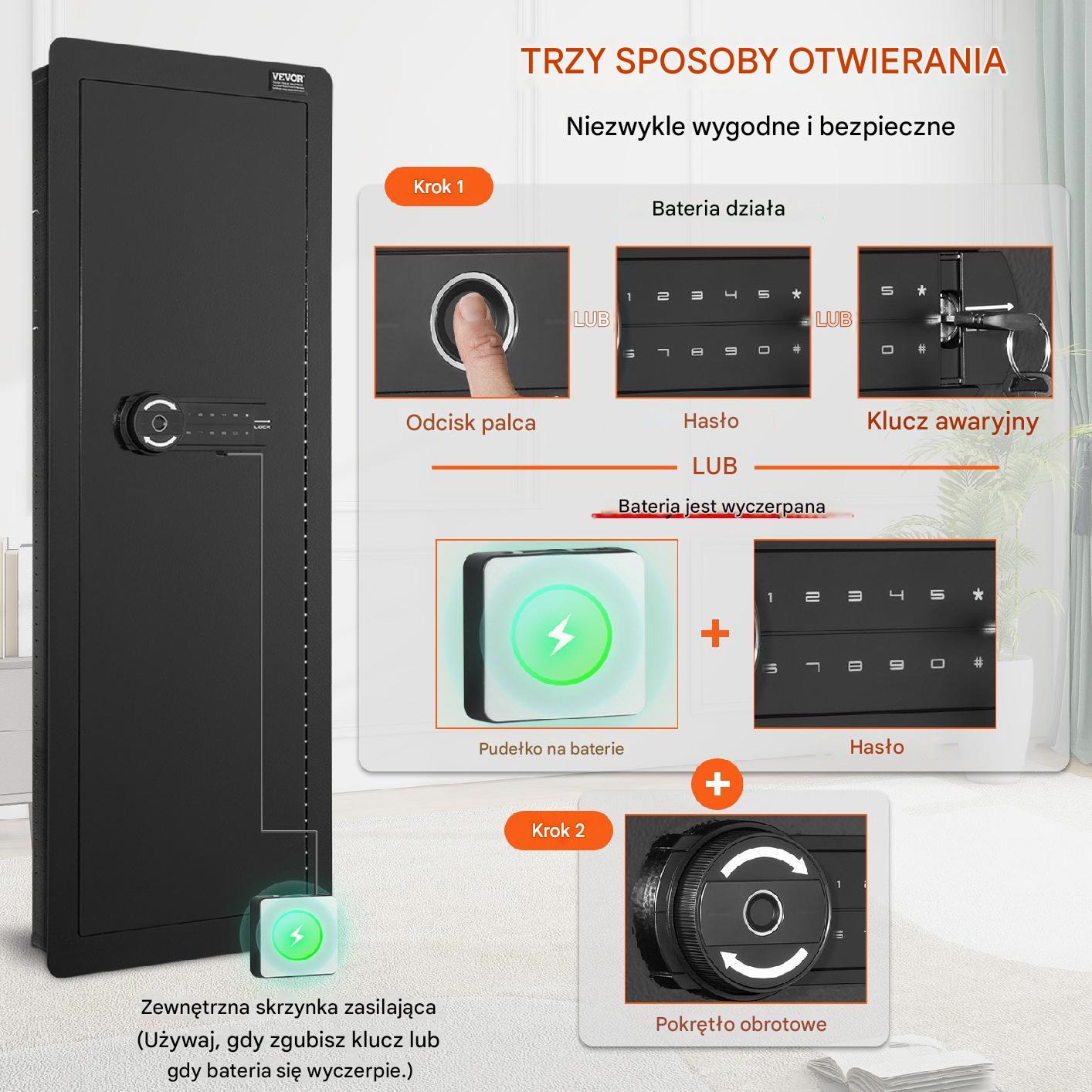 Szafa pancerna Domowy sejf + Alarm - obrazek 6