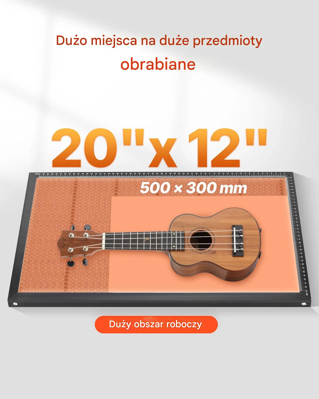Laser CO2 grawerka ploter 500x300 55W kamera do drewna akrylu - obrazek 4