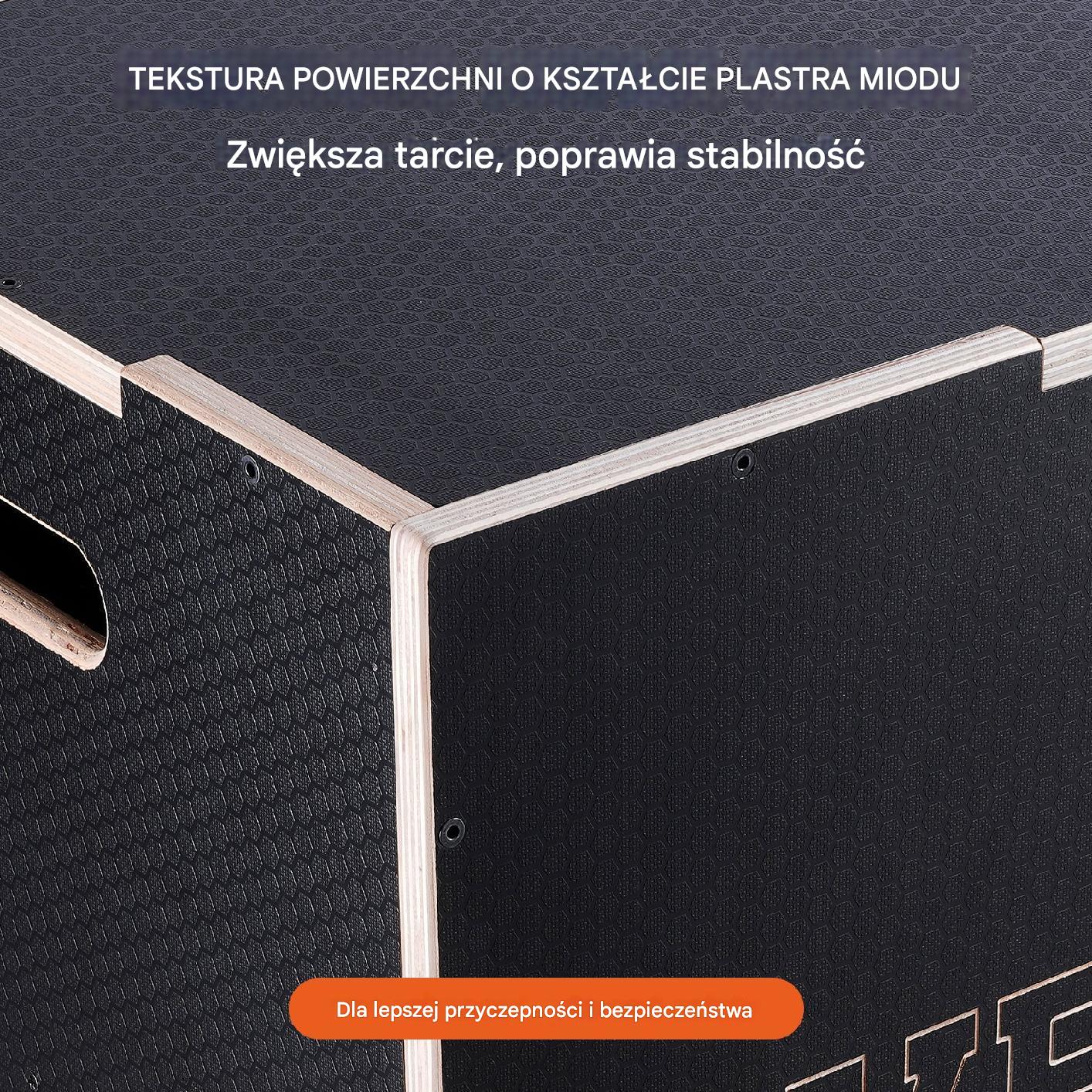 Skrzynia crossfit plyometryczna JUMP BOX 3w1 40 x 45 x 50 cm - obrazek 7